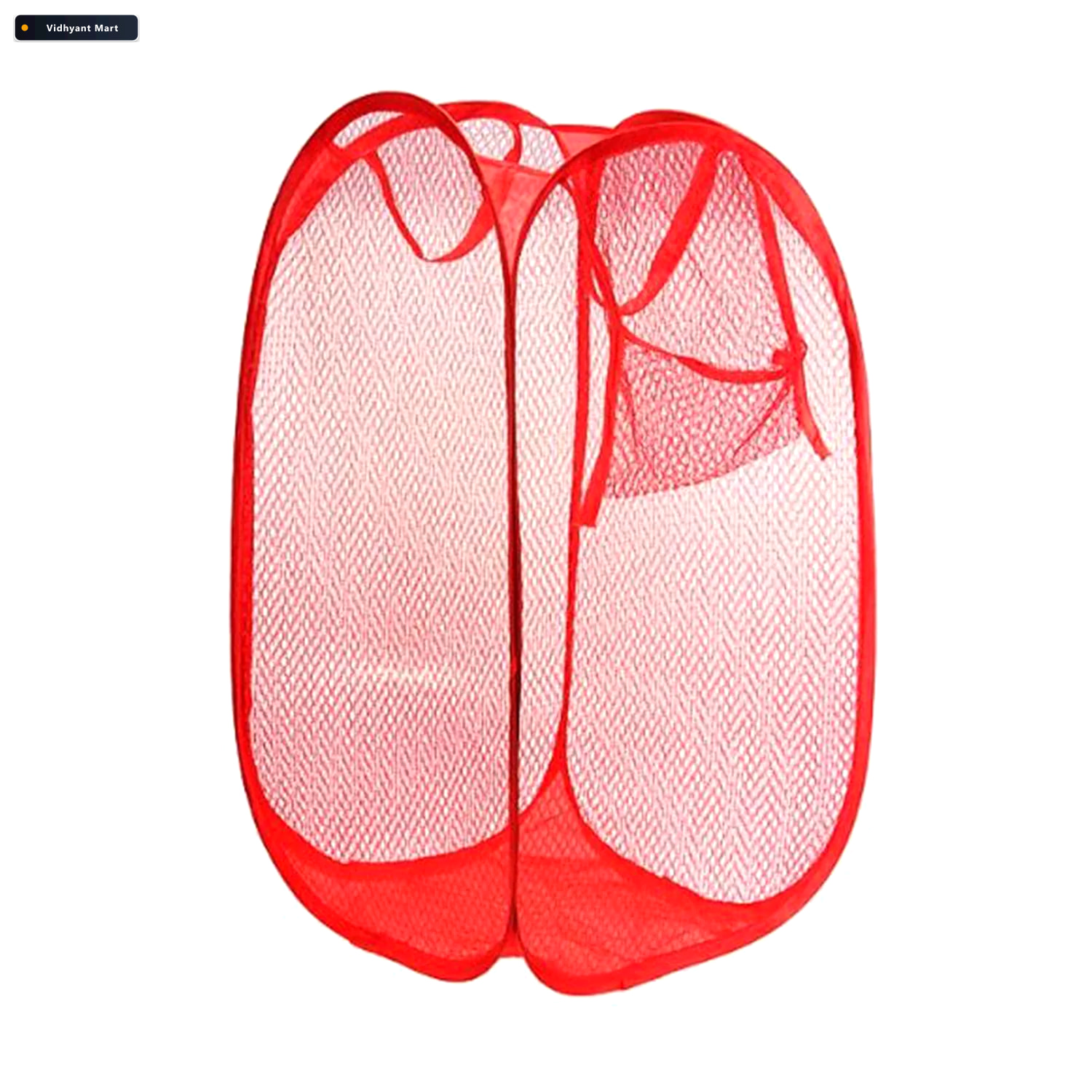 Vidhyant Mart Foldable Laundry Hamper Ventilated Mesh Storage Or 1