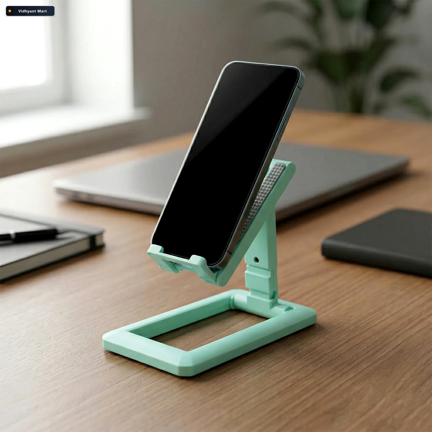 Vidhyant Mart Foldable Mobile Phone Stand Adjustable Non Slip Fo 1
