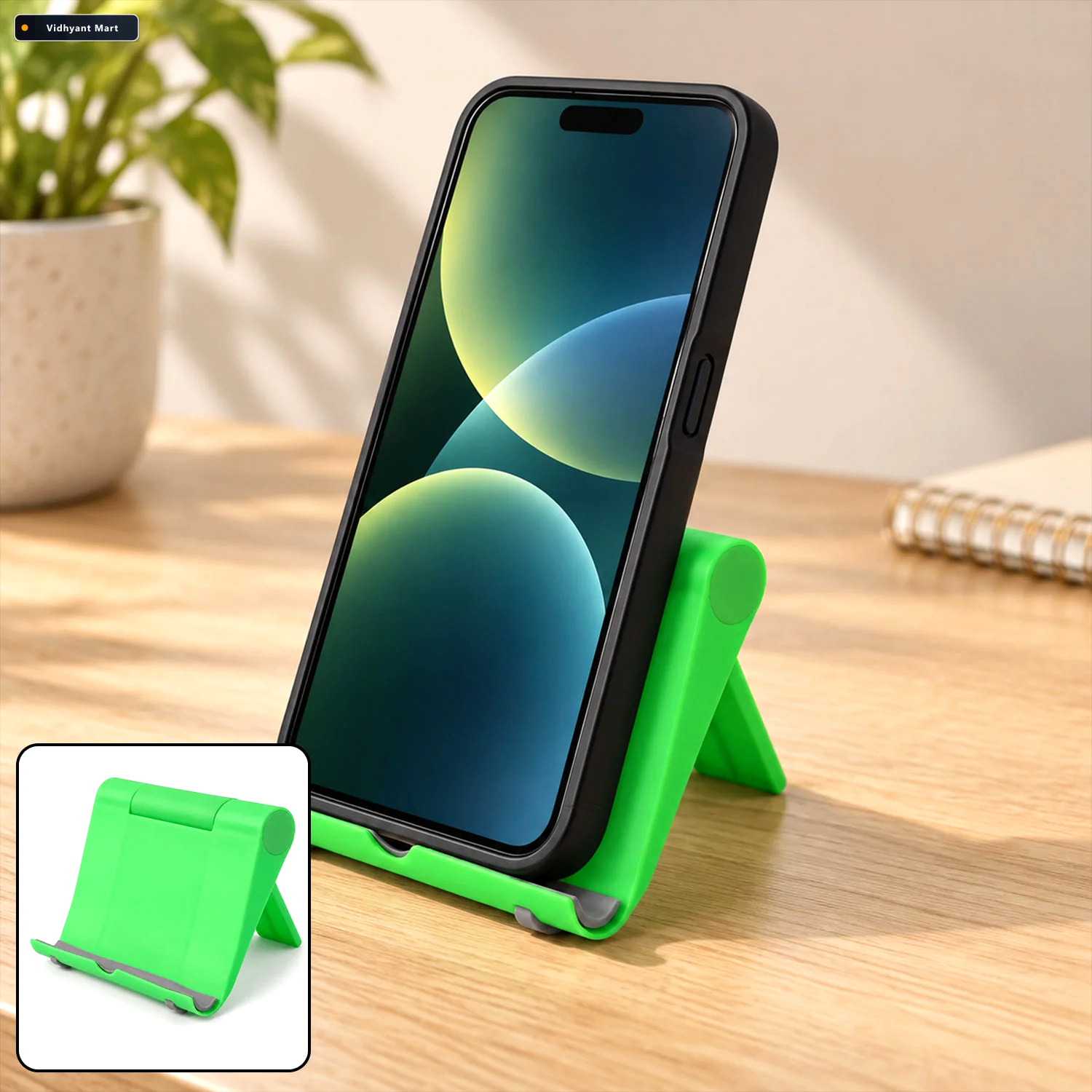 Vidhyant Mart Foldable Mobile Phone Stand For Video Calls Watchi 1