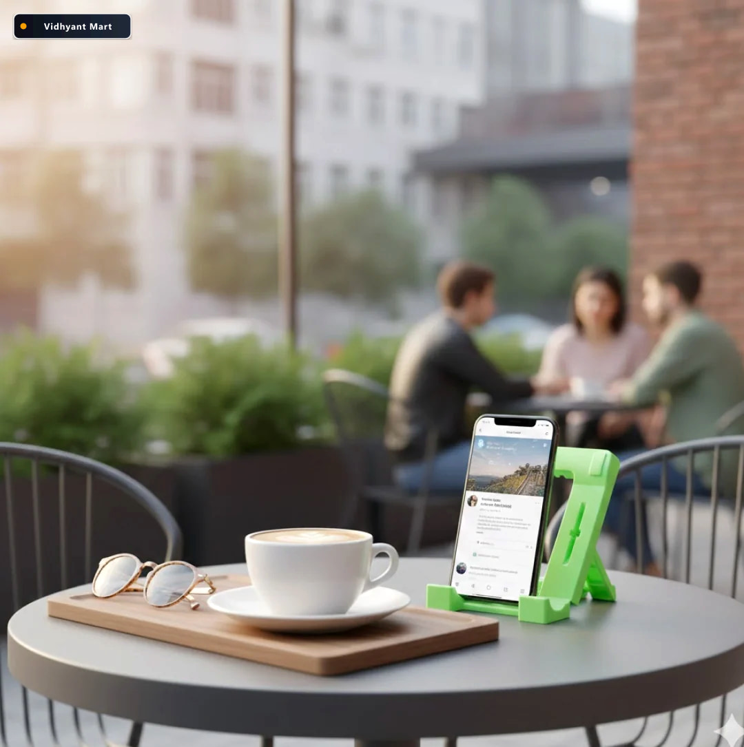 Vidhyant Mart Foldable Mobile Stand Adjustable Phone Tablet Hold 5