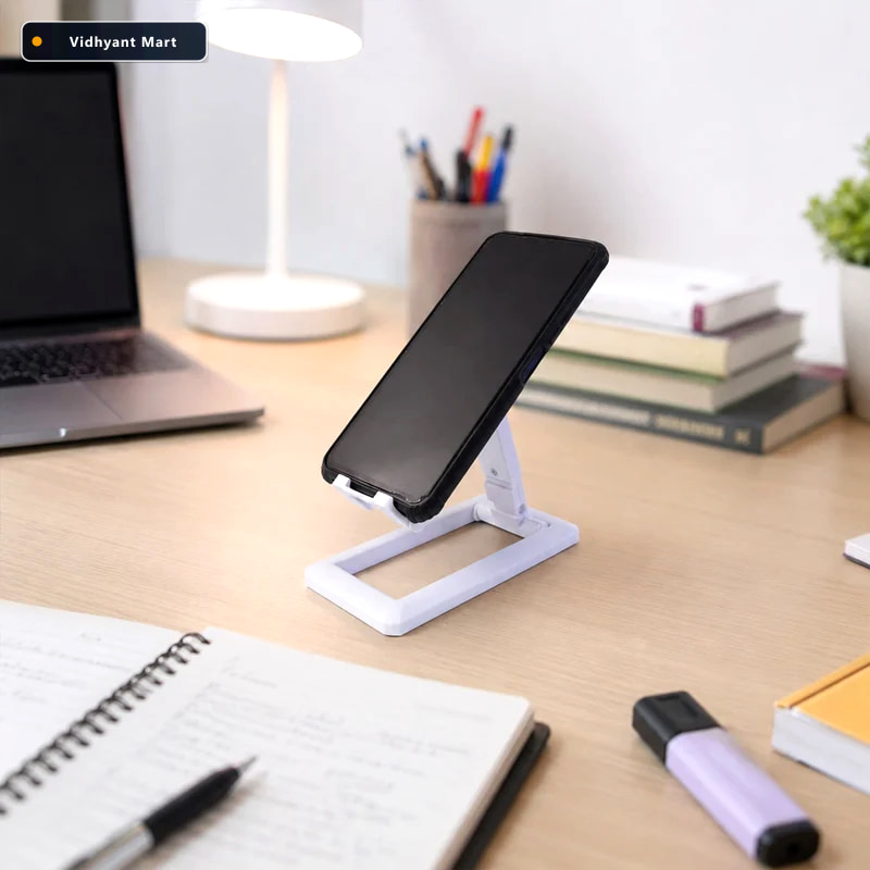 Vidhyant Mart Foldable Plastic Mobile Phone Holder Adjustable Po 2