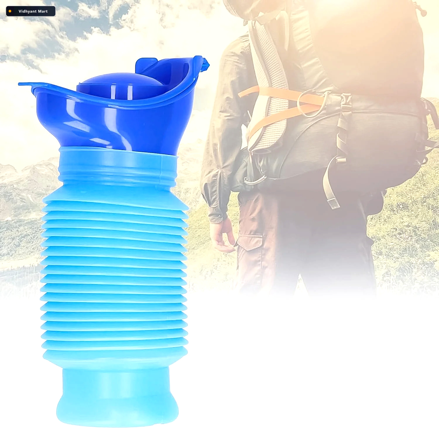 Vidhyant Mart Foldable Portable Urinal Bottle Leakproof 750ml Tr 1