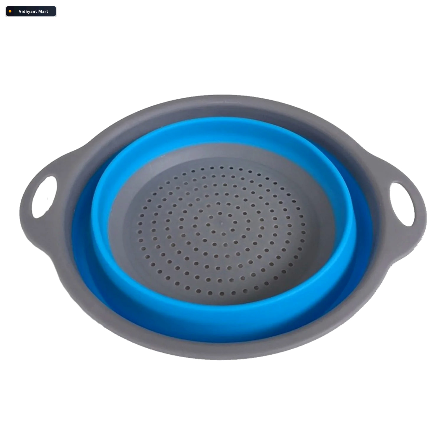 Vidhyant Mart Foldable Silicone Strainer Space Saving Kitchen To 4