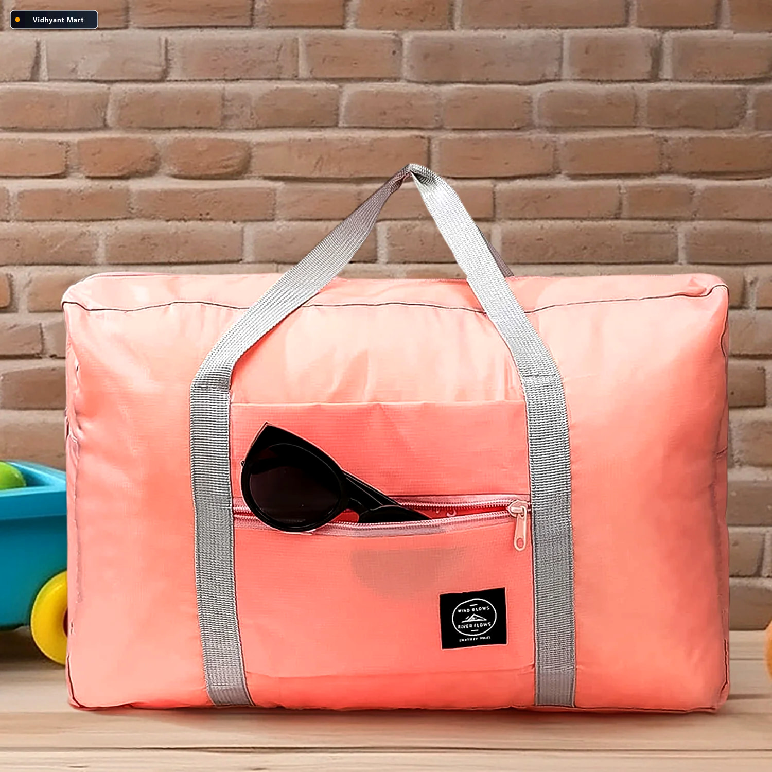 Vidhyant Mart Foldable Travel Bag Waterproof Large Capacity Clas 3
