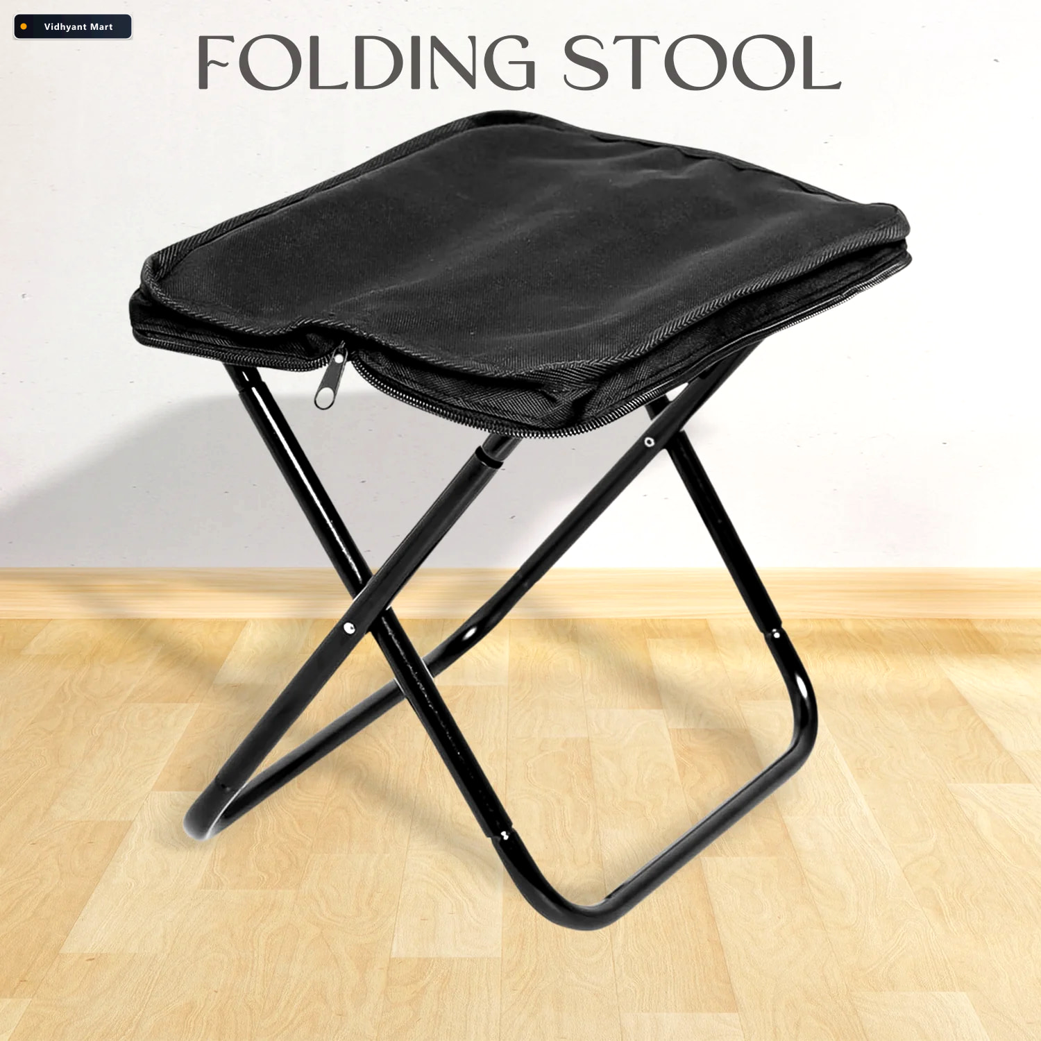 Vidhyant Mart Folding Camping Stool Portable Lightweight Seat Fo 1