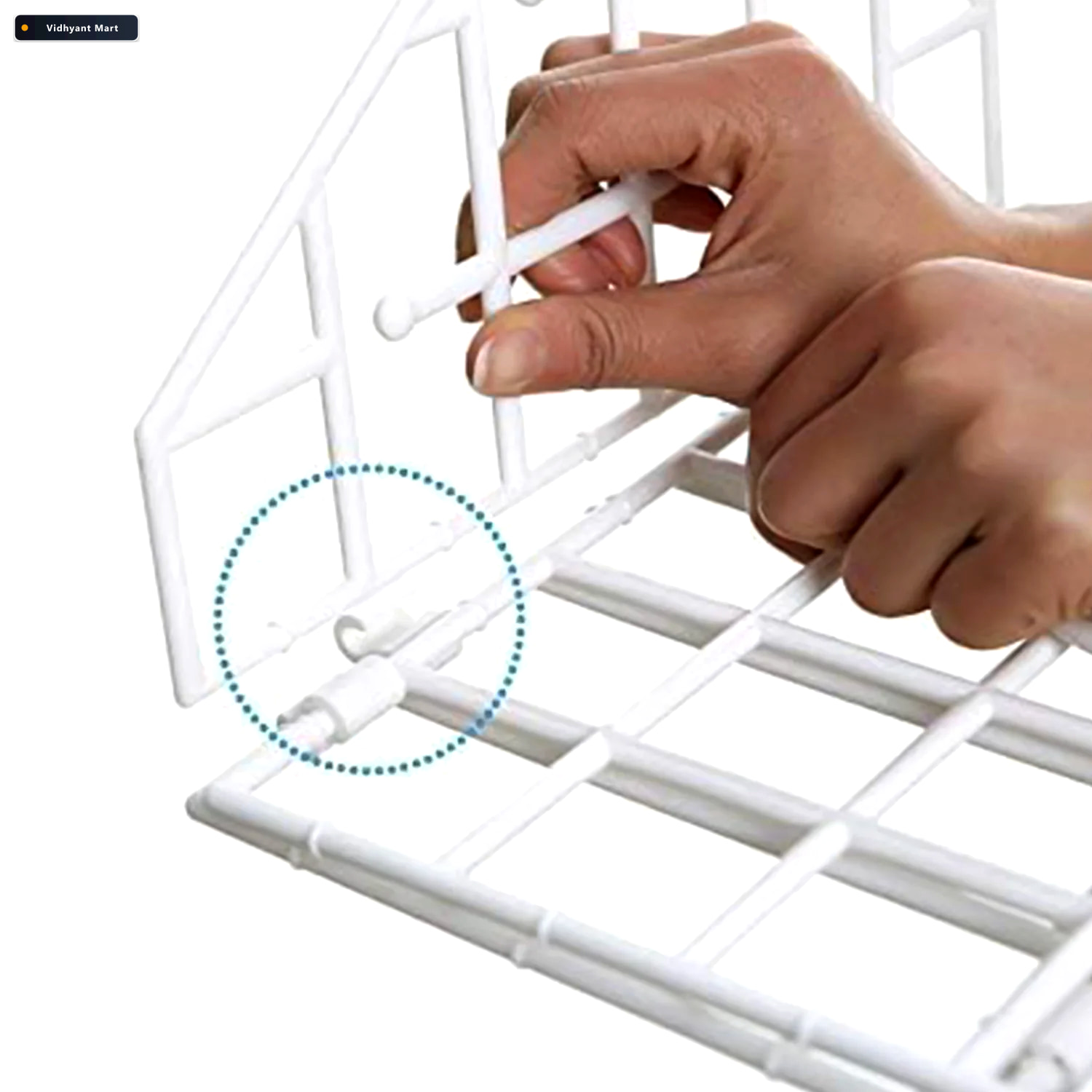 Vidhyant Mart Folding Clothes Hanger 5 Layer Space Saver Rack Or 3