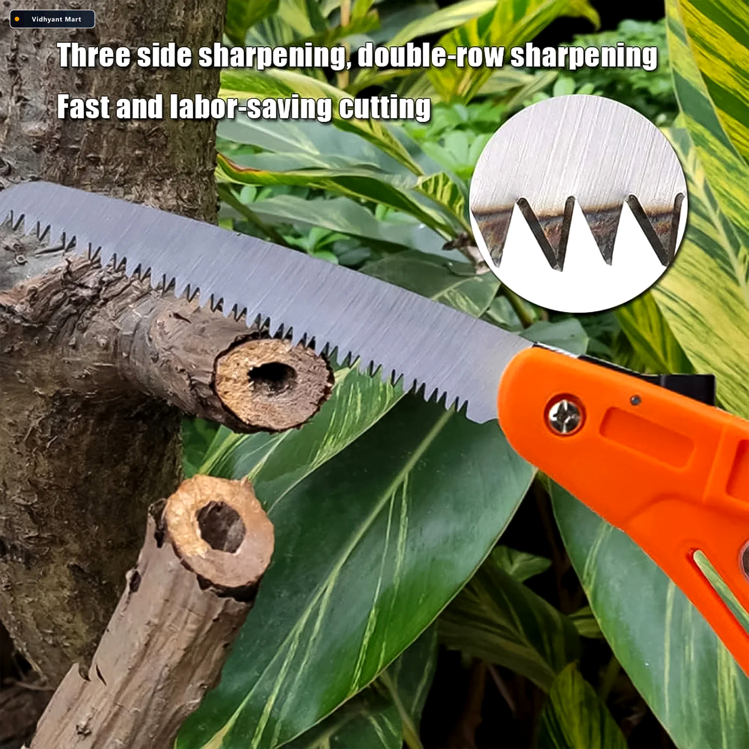 Vidhyant Mart Folding Pruning Saw 15 Inch Mini Garden Tool Indo 3
