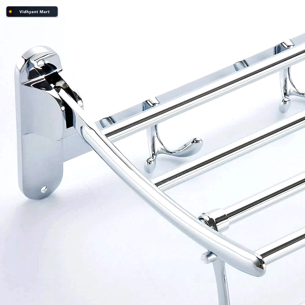 Vidhyant Mart Folding Towel Rack 18 Inch Stainless Steel For Bat 2