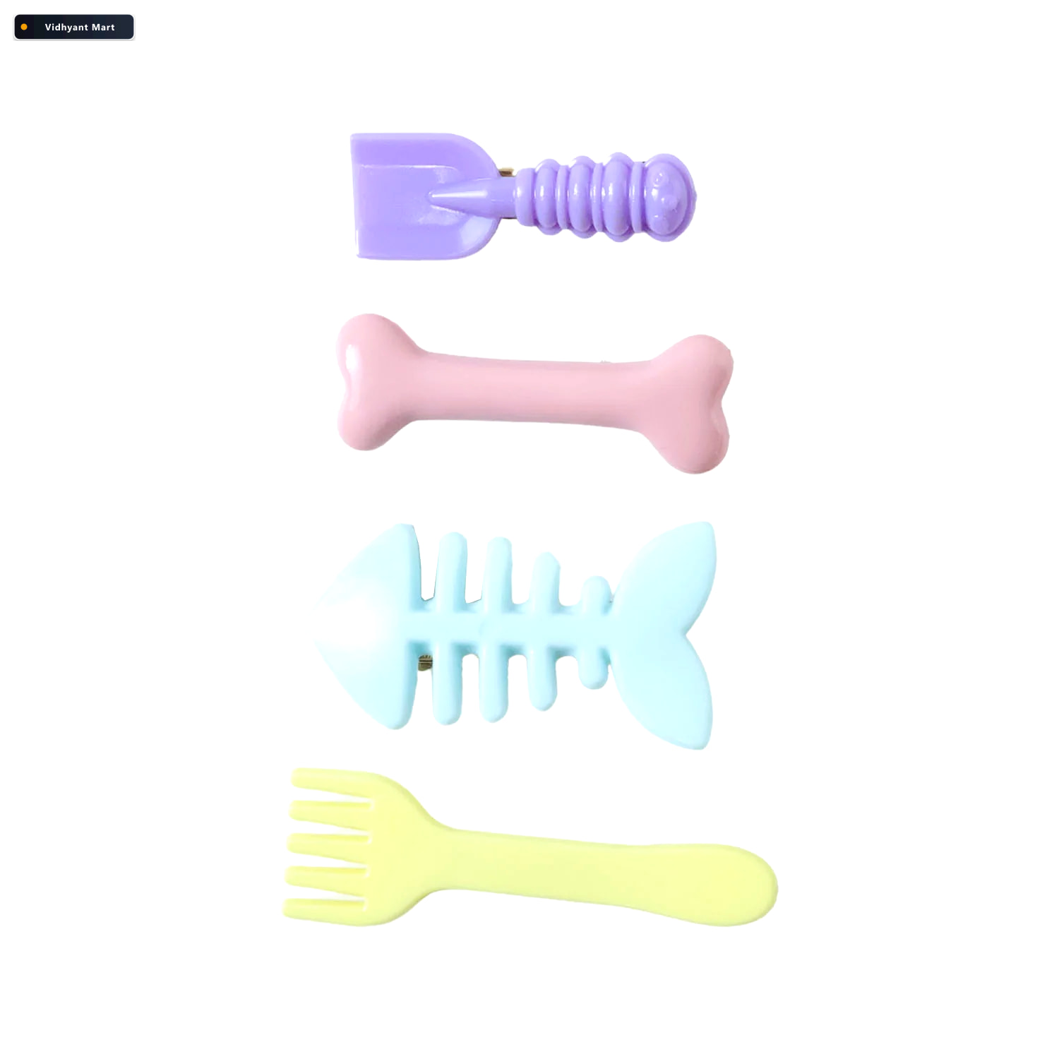 Vidhyant Mart Food Shape Hair Clip Set Cute 4 Piece Stylish Acce 4