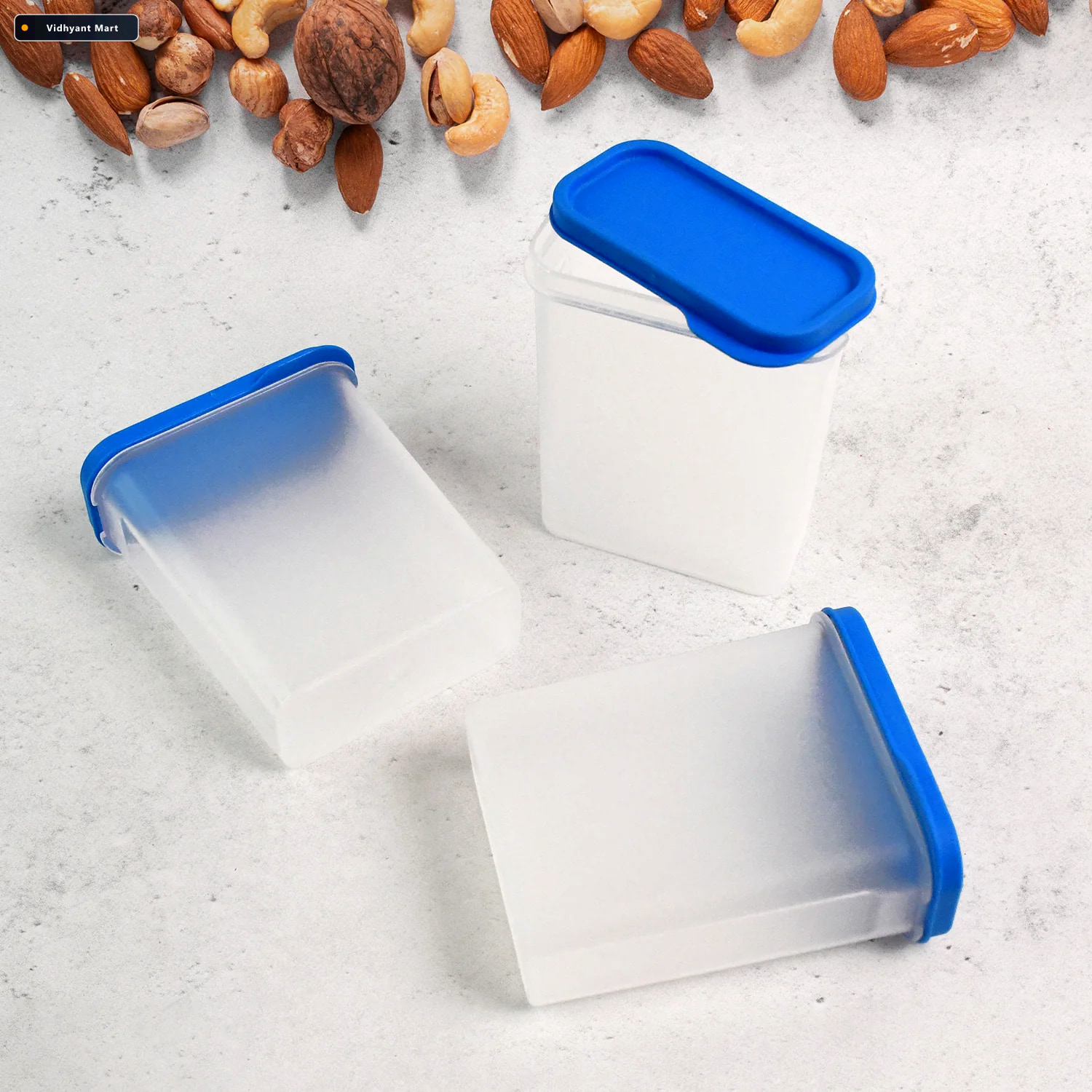Vidhyant Mart Food Storage Containers 3 Piece Airtight Bpa Free 3