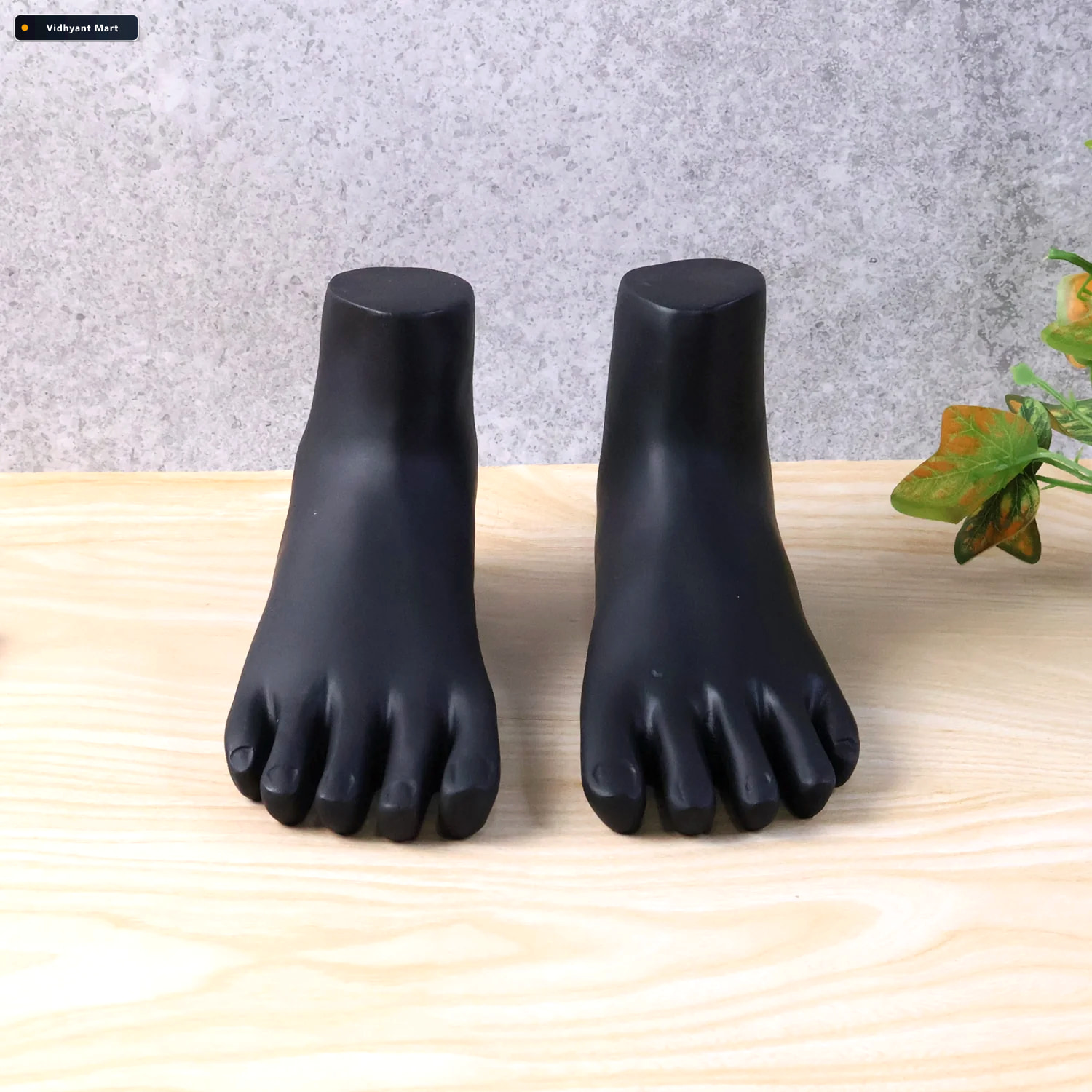 Vidhyant Mart Foot Mannequin Display Stand Pair Premium Black Fo 3