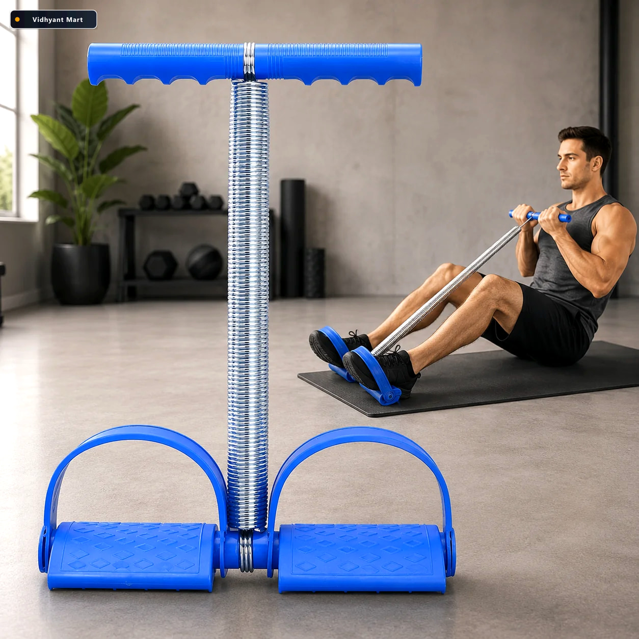 Vidhyant Mart Foot Pedal Resistance Band Full Body Home Workout 1