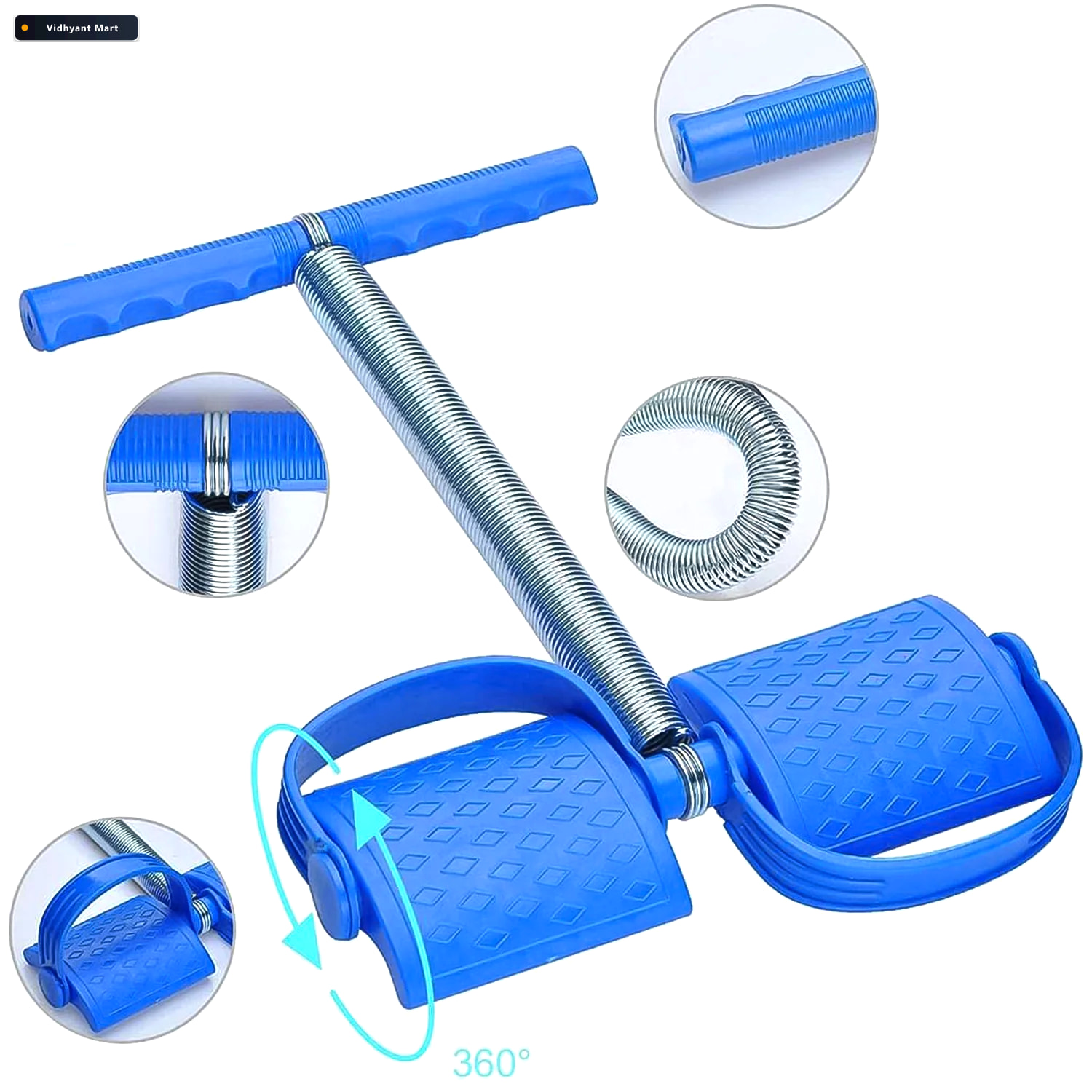 Vidhyant Mart Foot Pedal Resistance Band Full Body Home Workout 4
