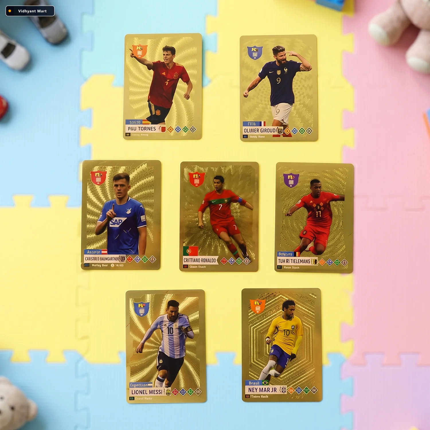 Vidhyant Mart Football Trading Cards Set Premium Collectible For 2