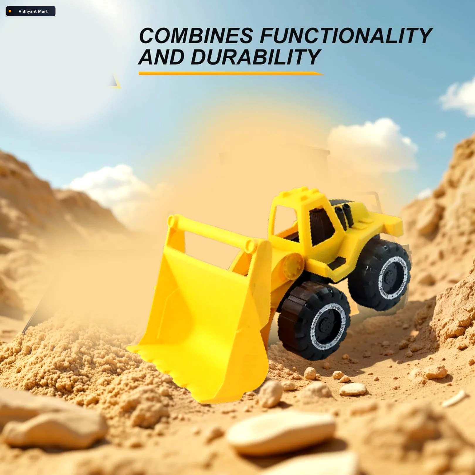 Vidhyant Mart Friction Powered Construction Toy Durable Battery 3