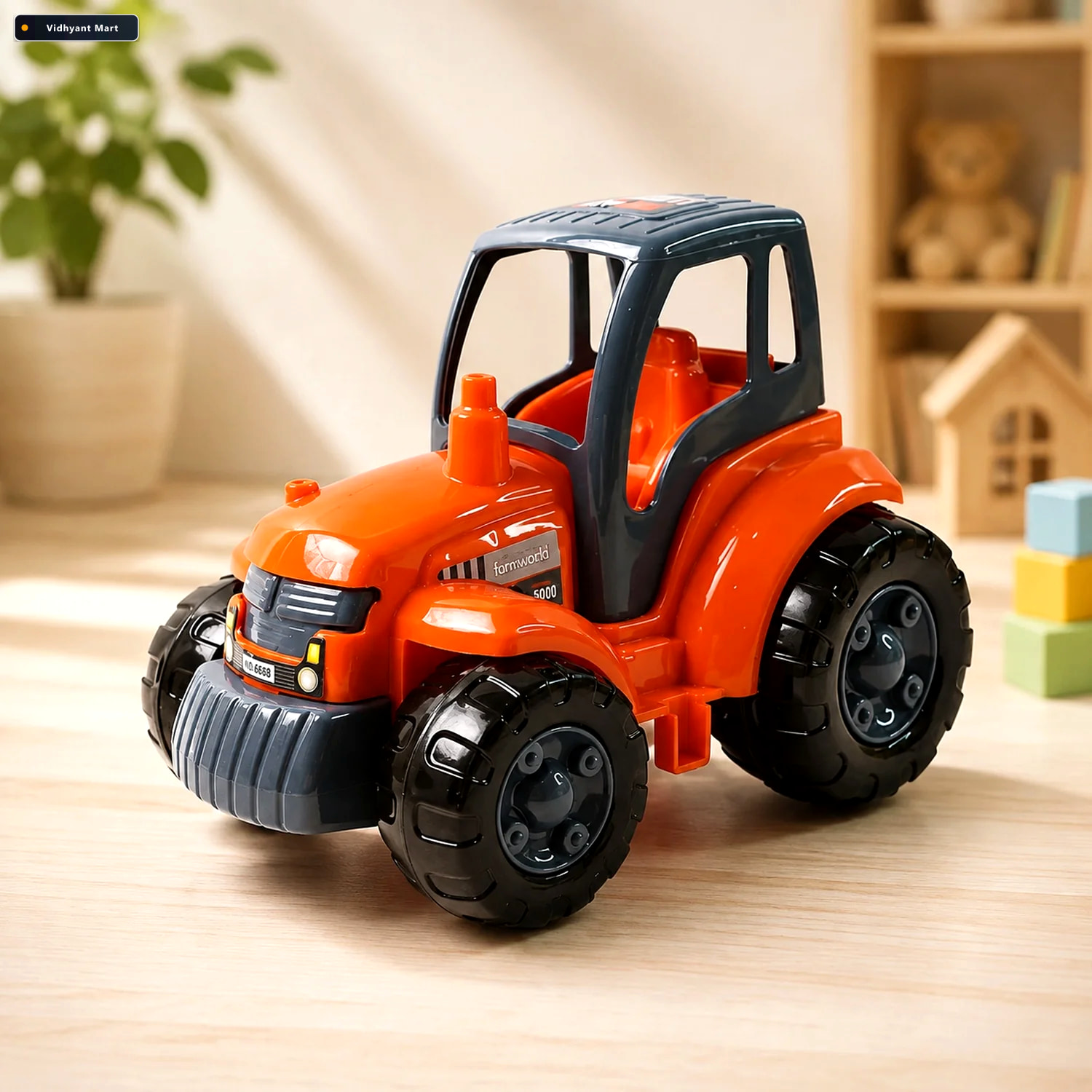 Vidhyant Mart Friction Powered Tractor Toy Durable Kids Farm Veh 1