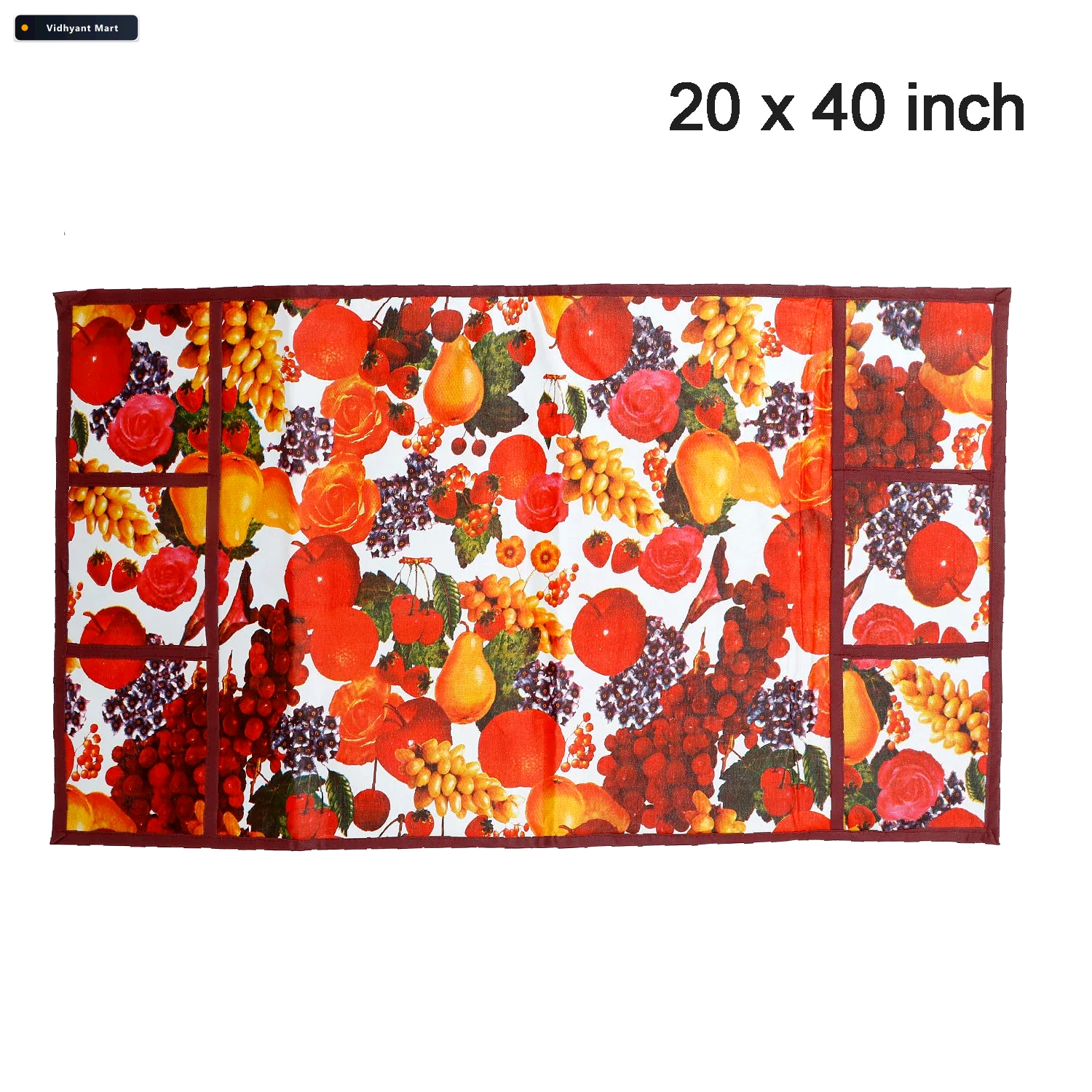 Vidhyant Mart Fridge Top Cover Decorative Pvc Kitchen Appliance 4