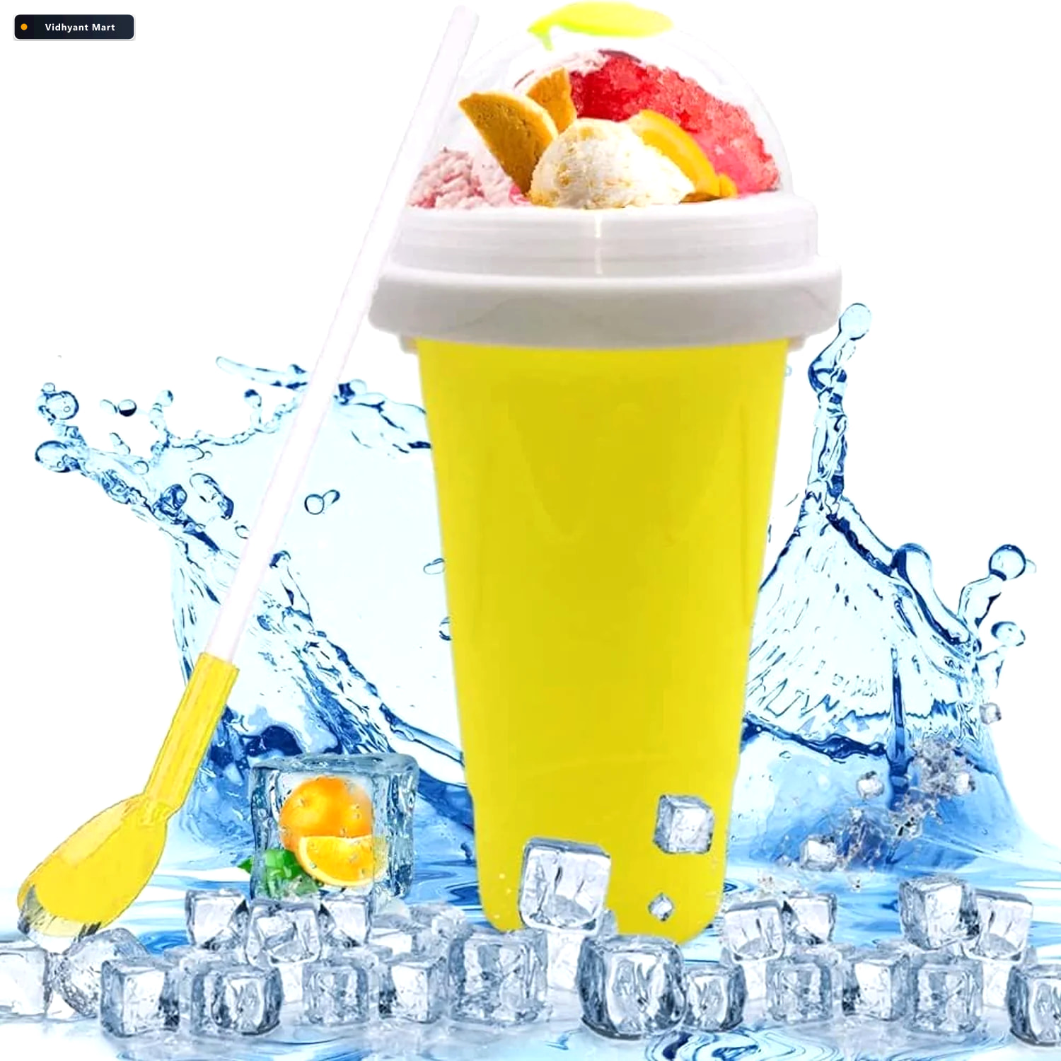 Vidhyant Mart Frozen Smoothies Maker Cup Double Layer Slushy Tid 1