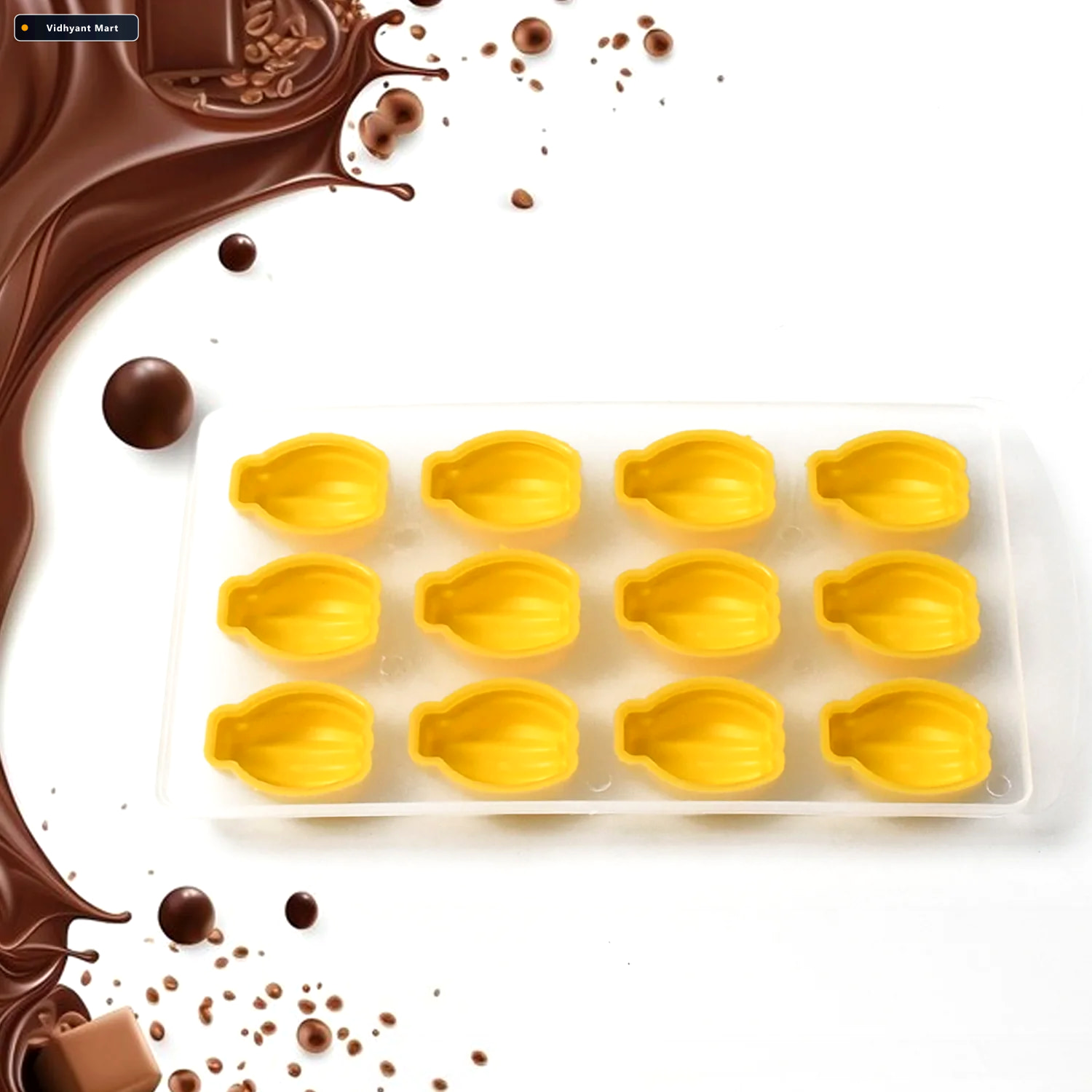 Vidhyant Mart Fruit Ice Cube Tray Silicone Multi Shape Freezer M 2