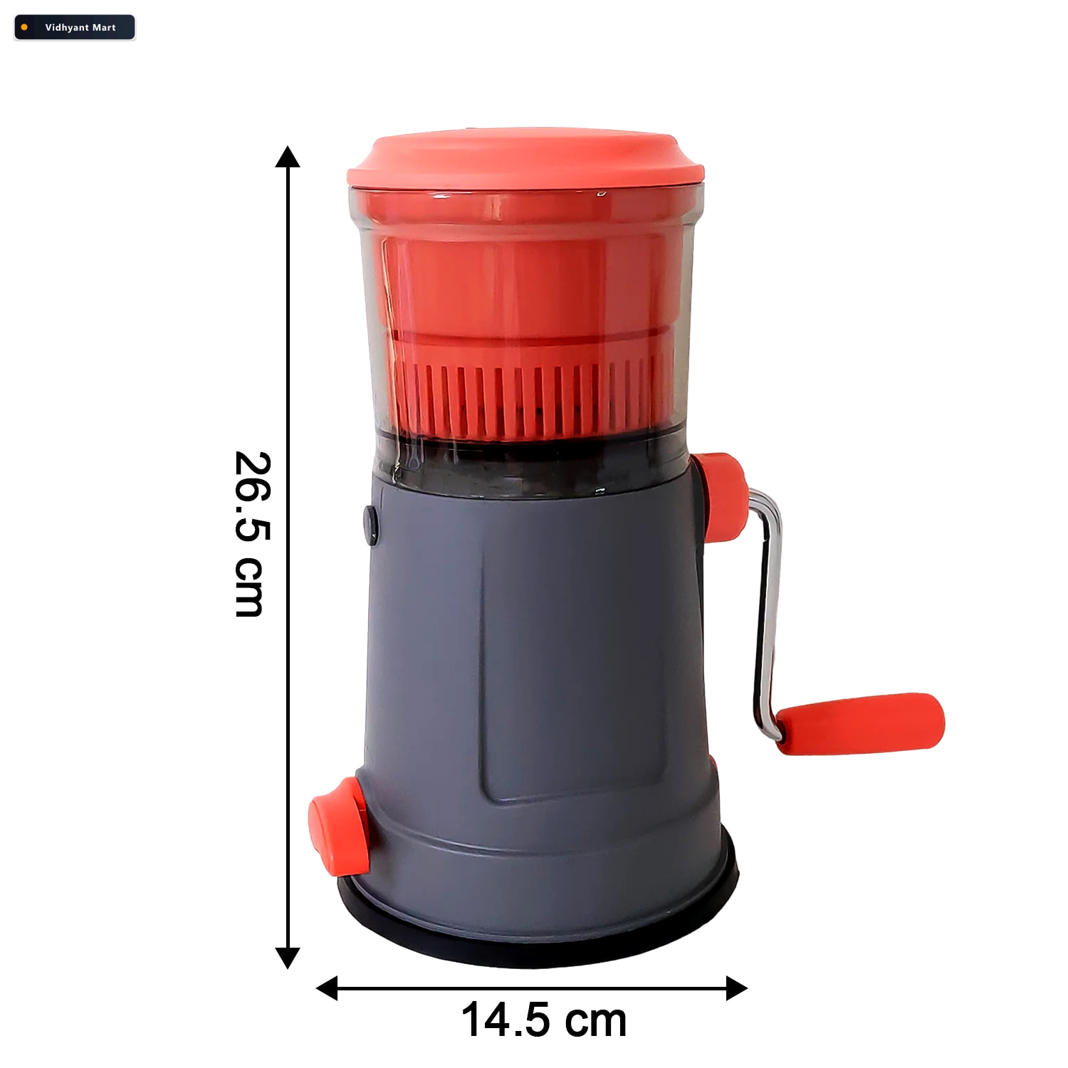Vidhyant Mart Fruit Juicer With Extra Long Handle Silicone Ring 3