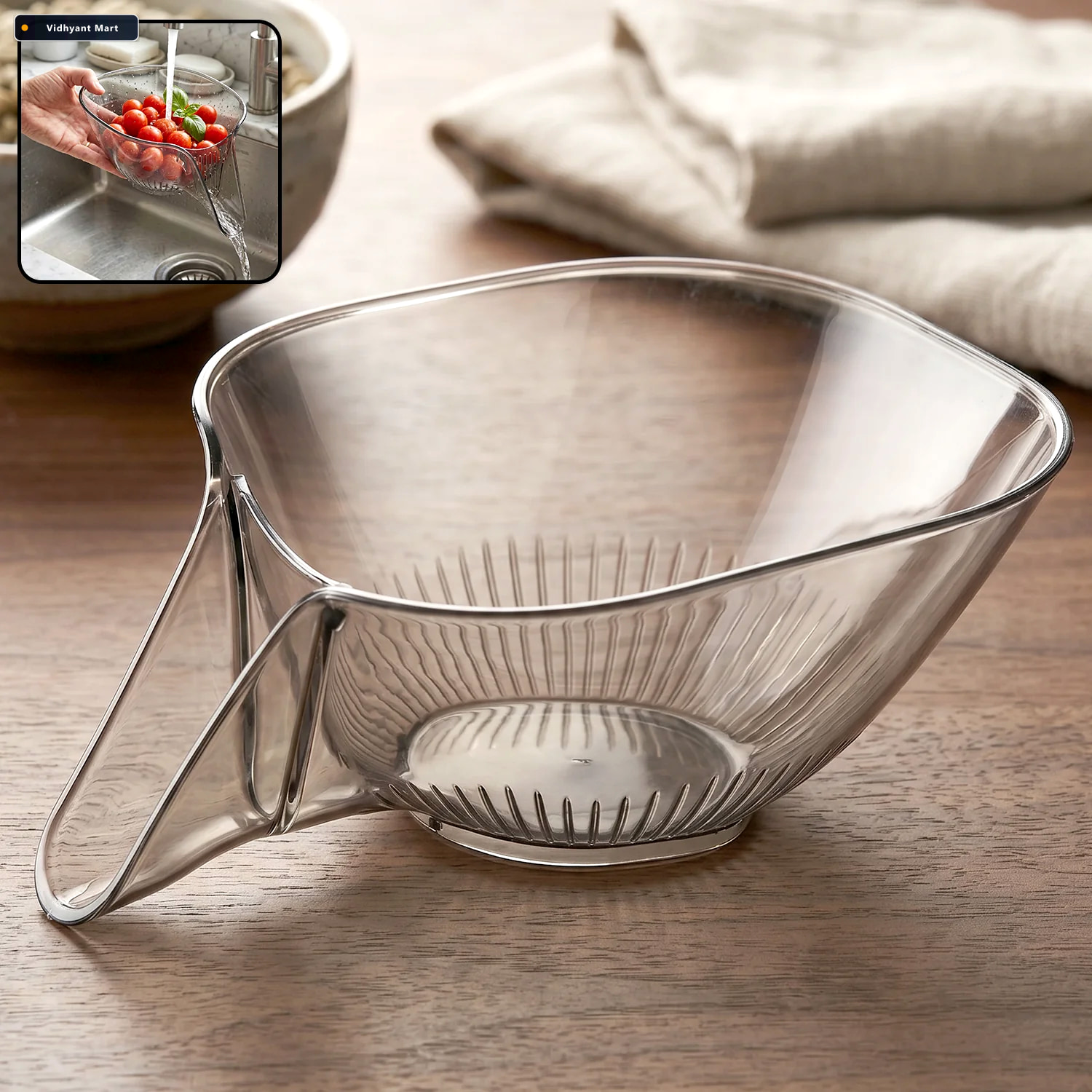 Vidhyant Mart Fruit Vegetable Washing Strainer Basket Easy Hygie 2