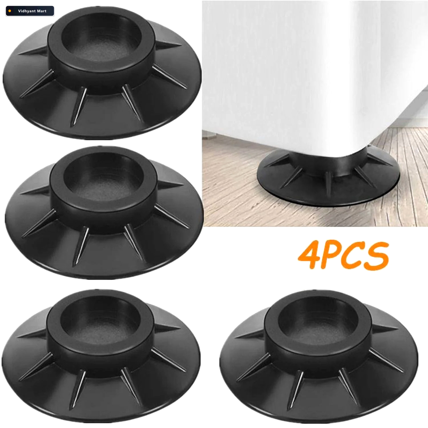 Vidhyant Mart Furniture Vibration Pads Noise Reduction Floor Pro 2