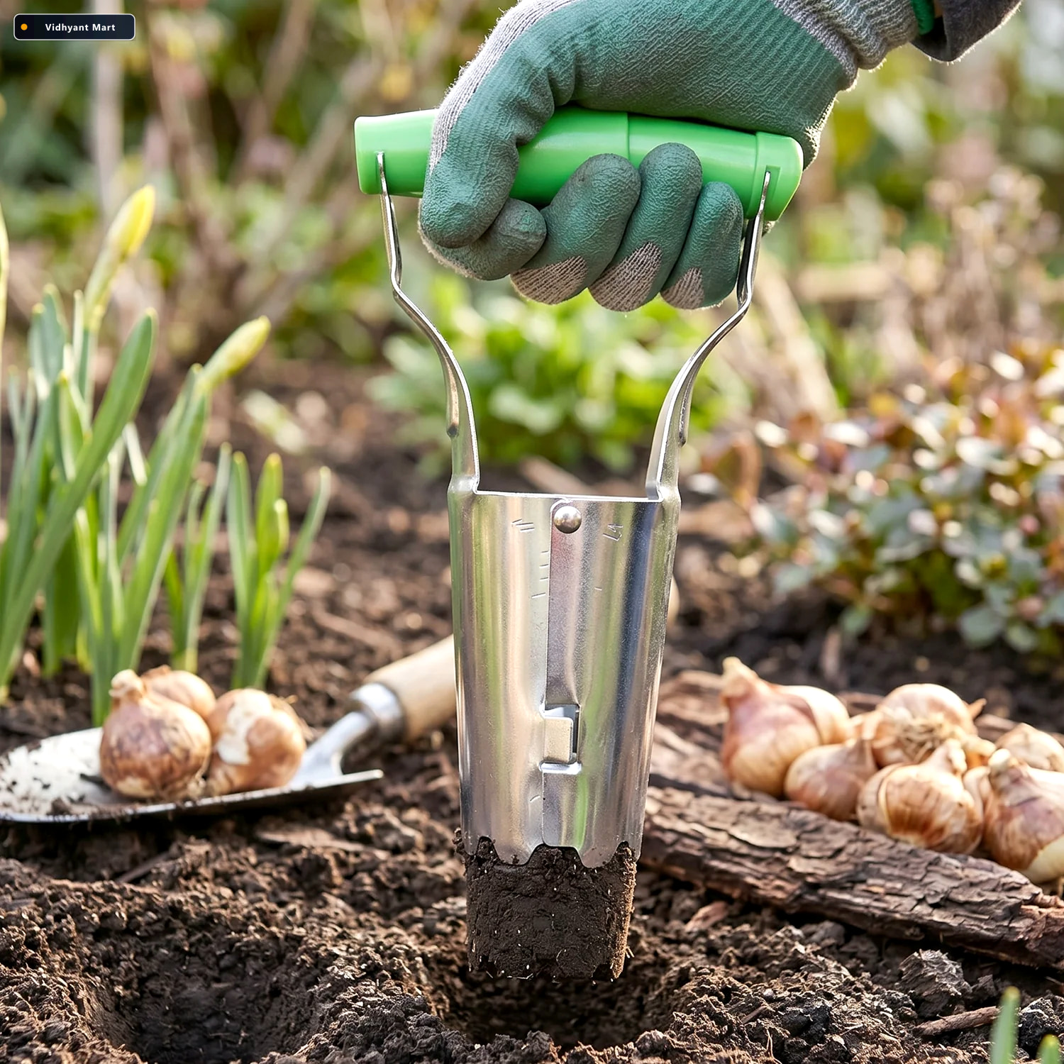 Vidhyant Mart Garden Bulb Planter Neat Planting With Depth Marks 2