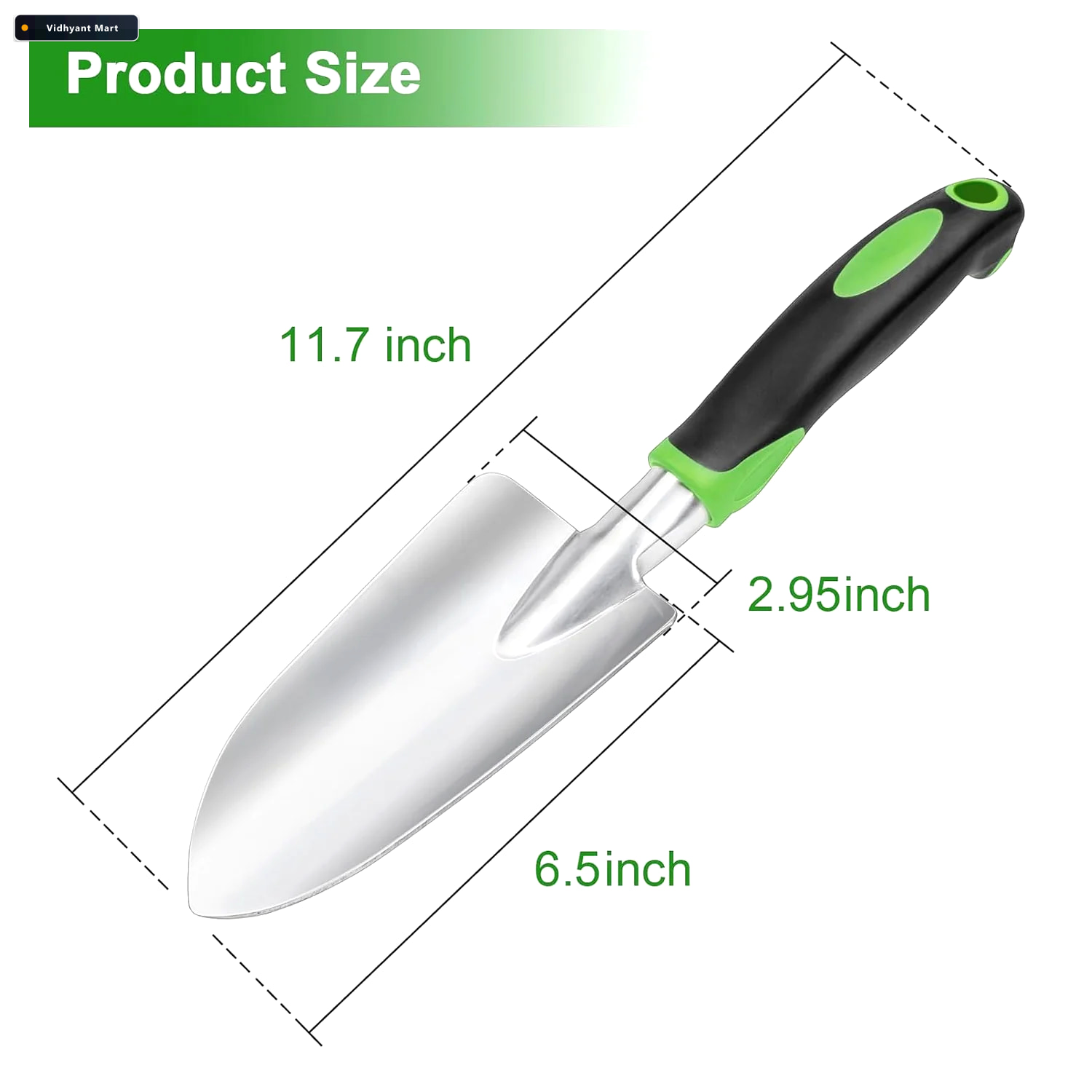 Vidhyant Mart Garden Hand Trowel Ergonomic Steel Blade For Easy 5
