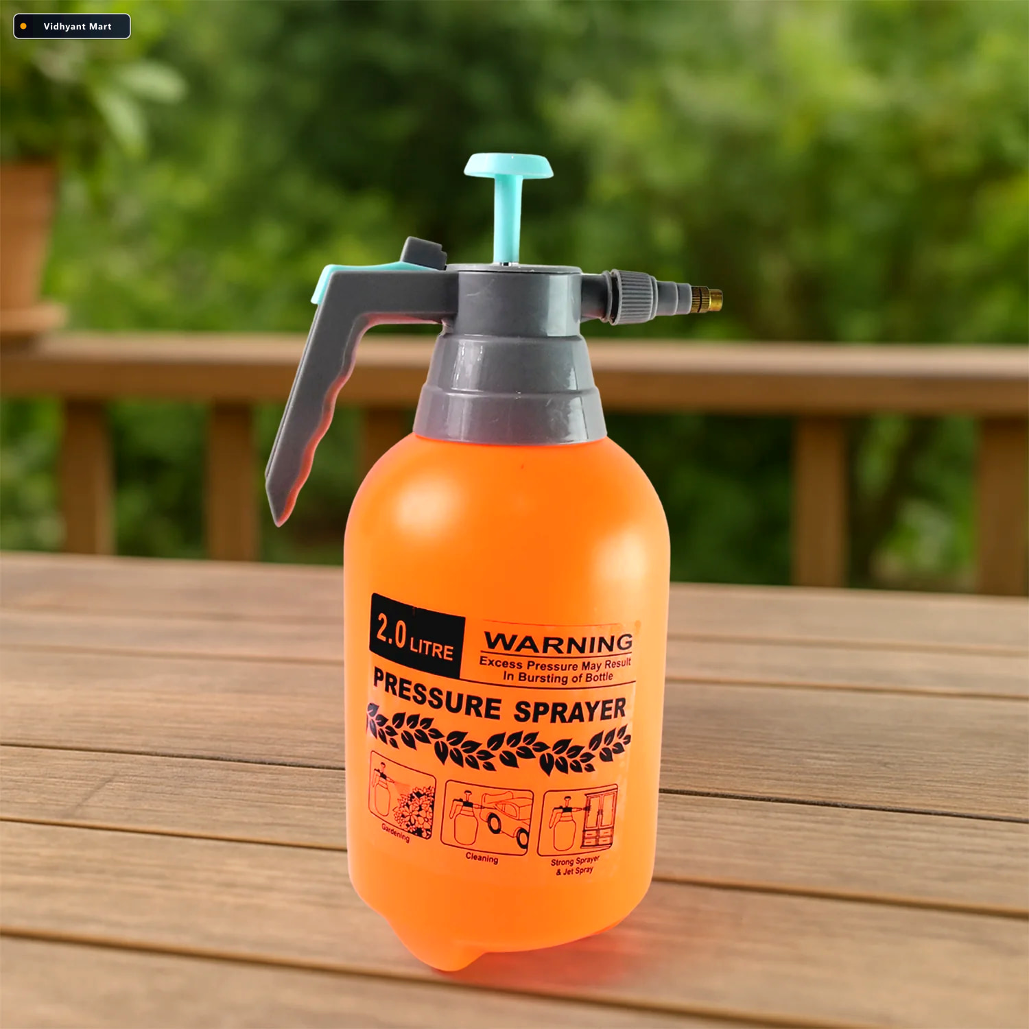 Vidhyant Mart Garden Pressure Sprayer 2l Handheld Pump Xcelcraft 1