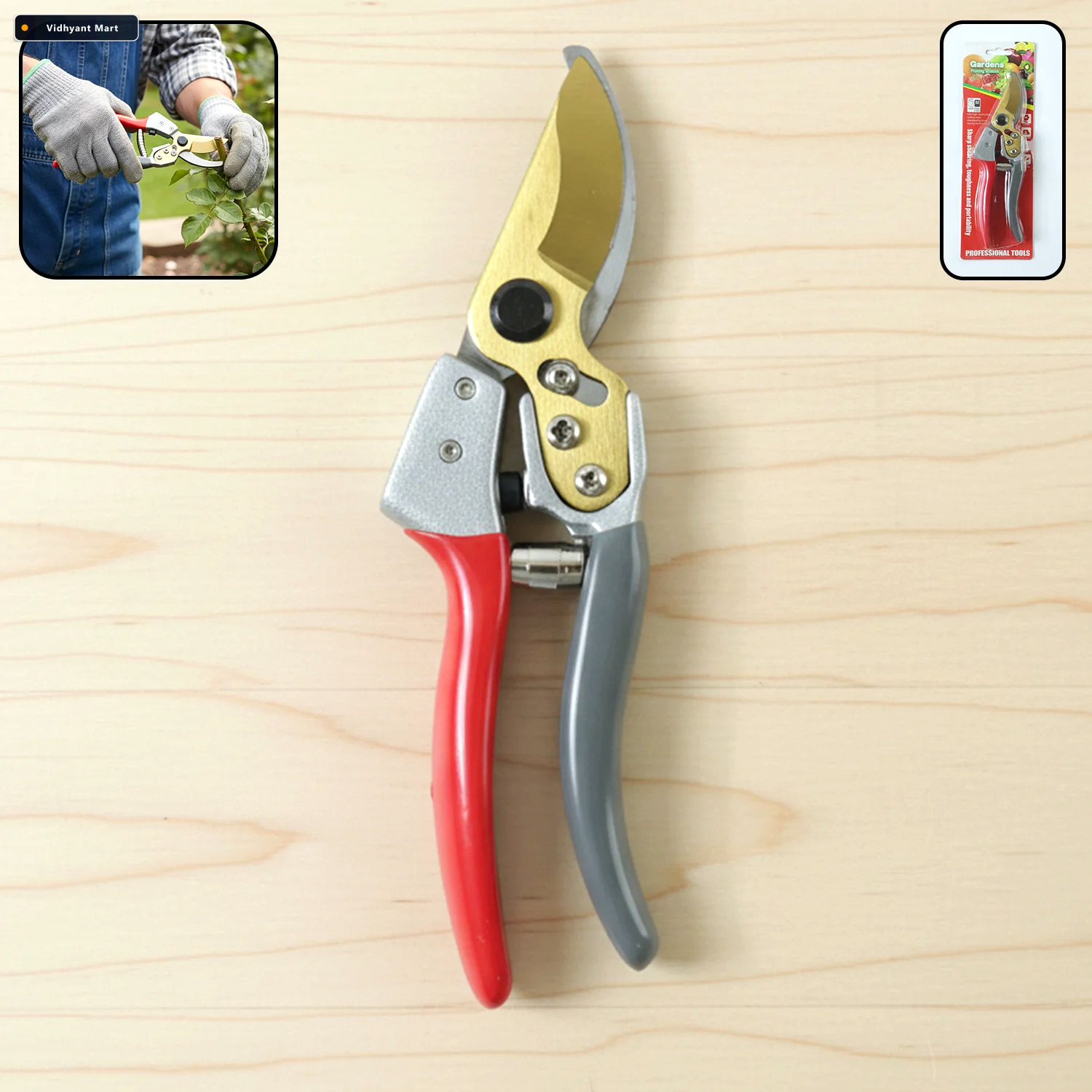 Vidhyant Mart Garden Pruners Heavy Duty 8 Inch Scissor For Preci 1