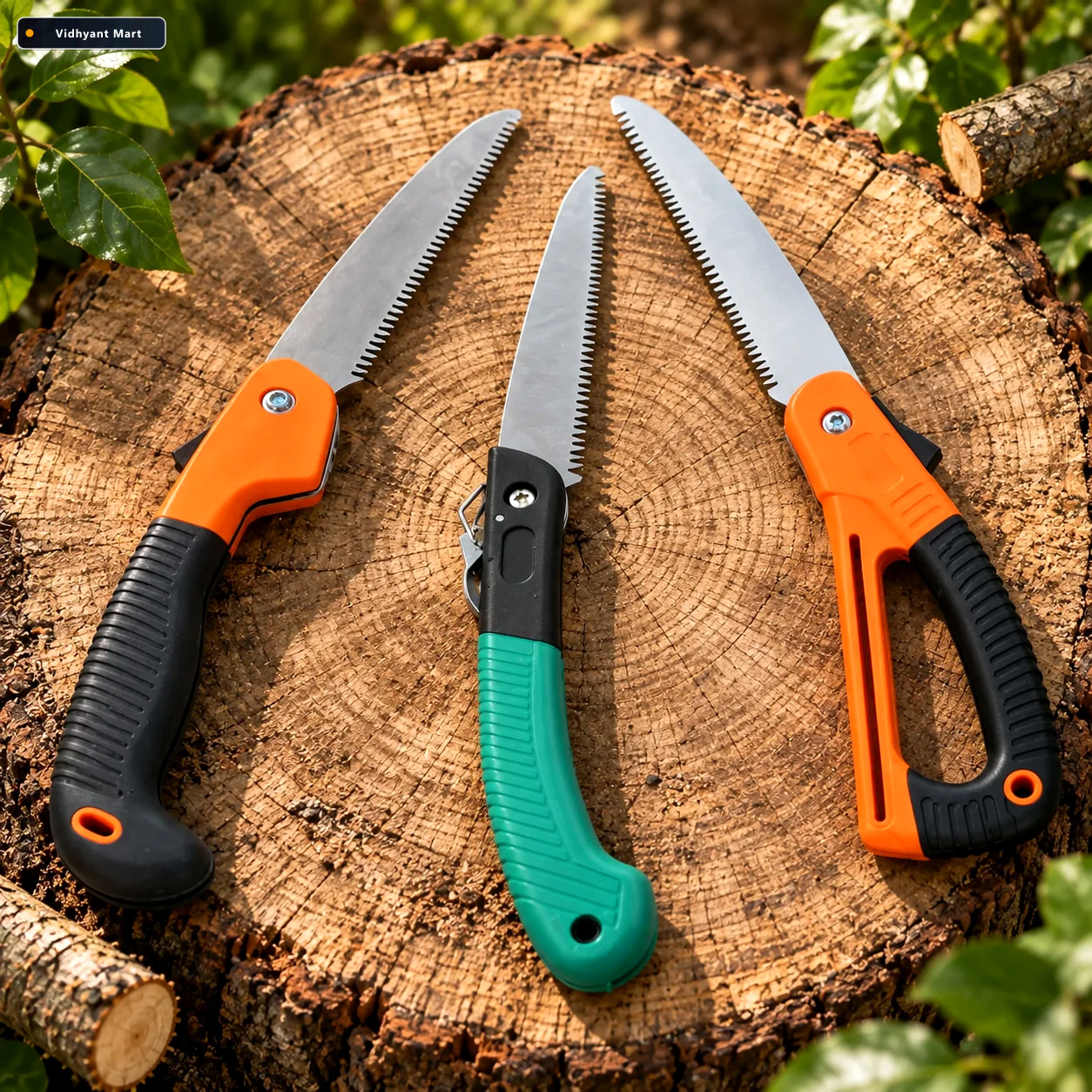 Vidhyant Mart Garden Pruning Hand Saw Set 3 Pc Wood Cutting Tool 1