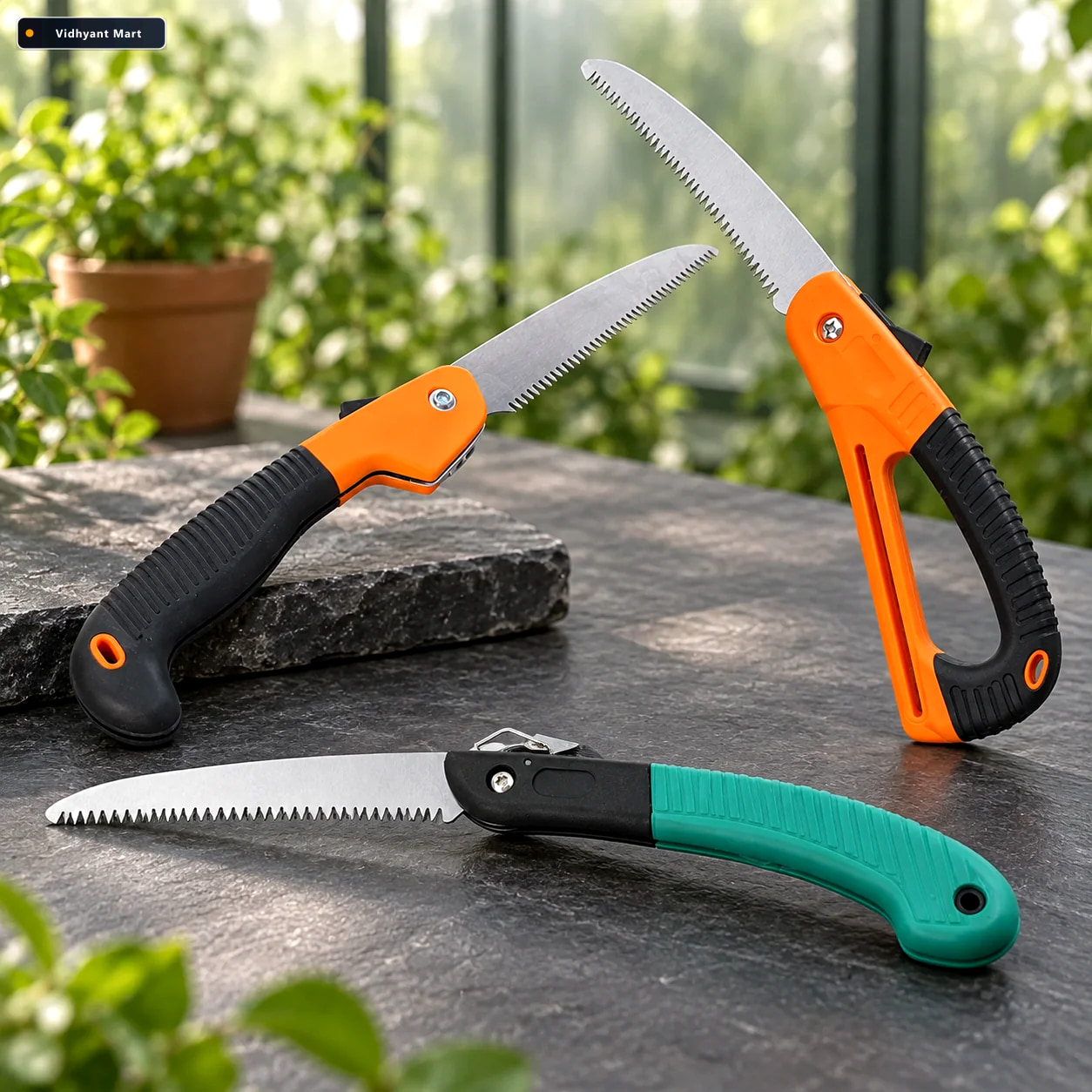 Vidhyant Mart Garden Pruning Hand Saw Set 3 Pc Wood Cutting Tool 2