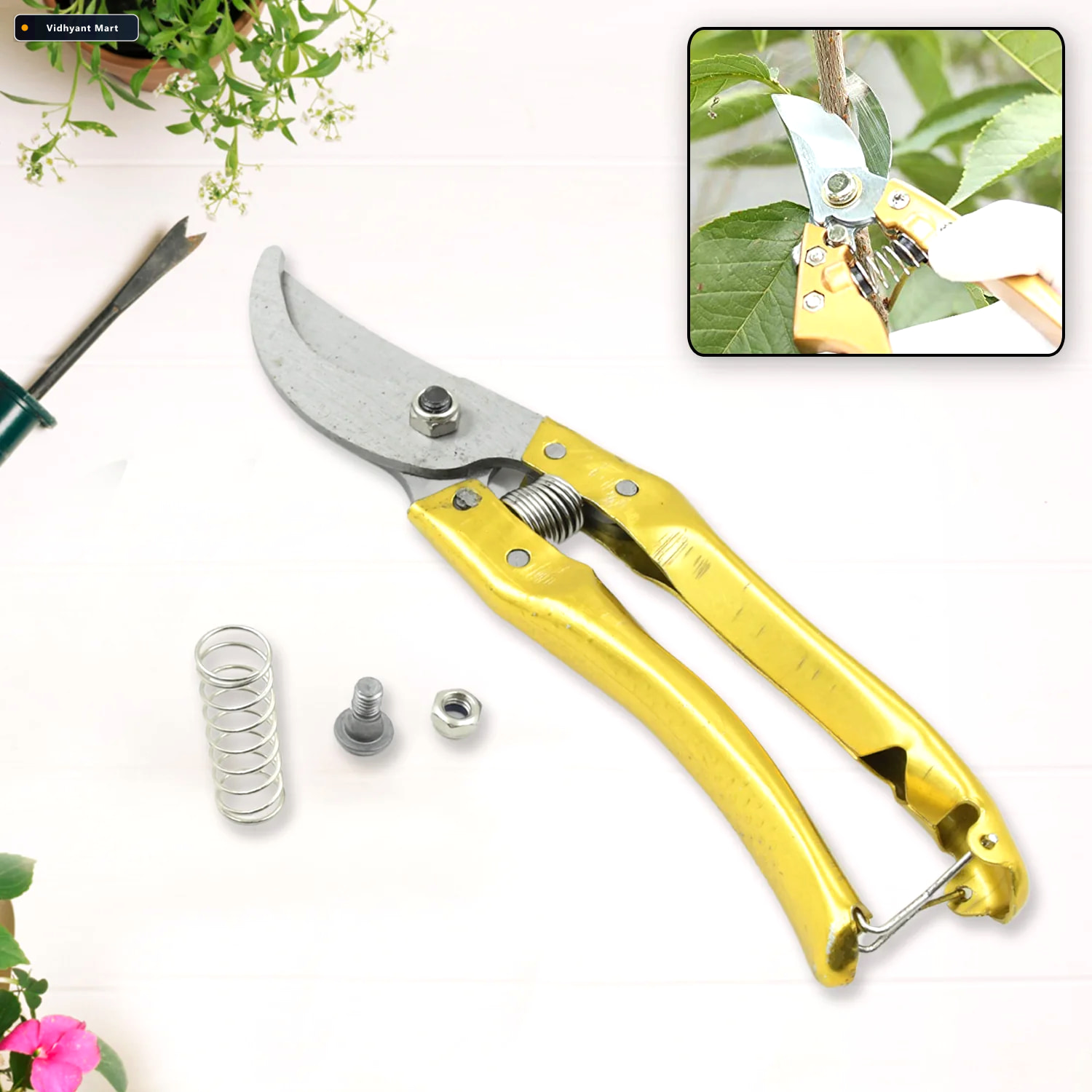 Vidhyant Mart Garden Shears Ultra Sharp Pruning Scissors For Pla 4