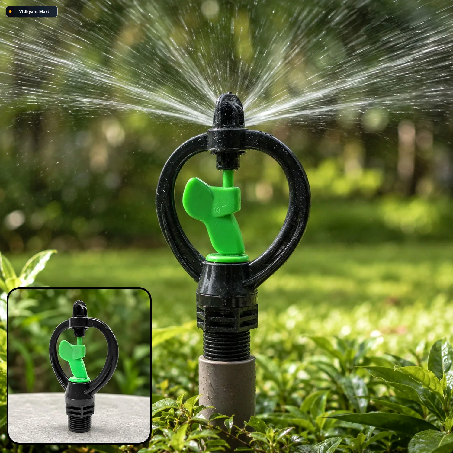 Vidhyant Mart Garden Spray Nozzle Rotating Butterfly Sprinkler G 1