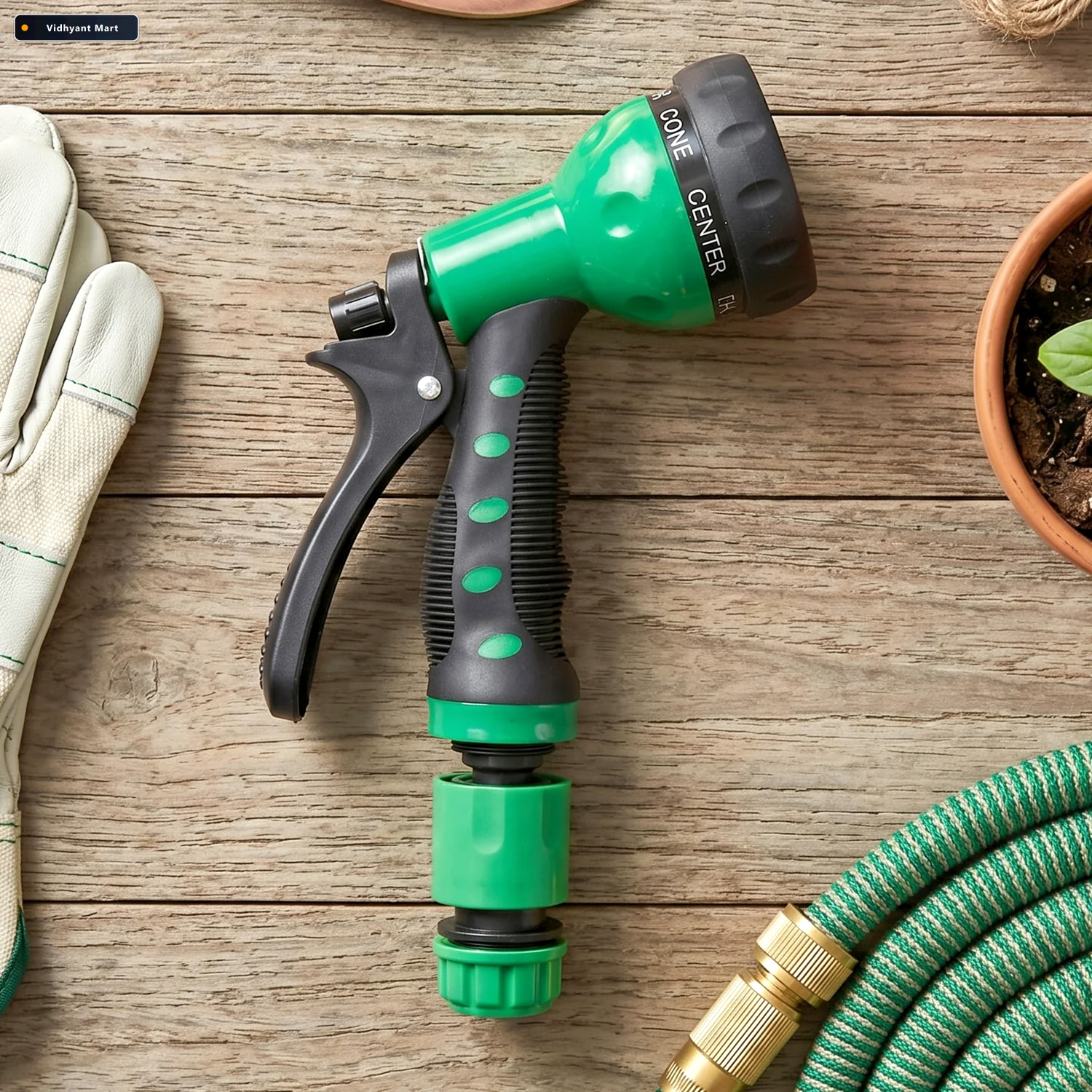 Vidhyant Mart Garden Water Spray Gun Multi Pattern Nozzle For Ca 2