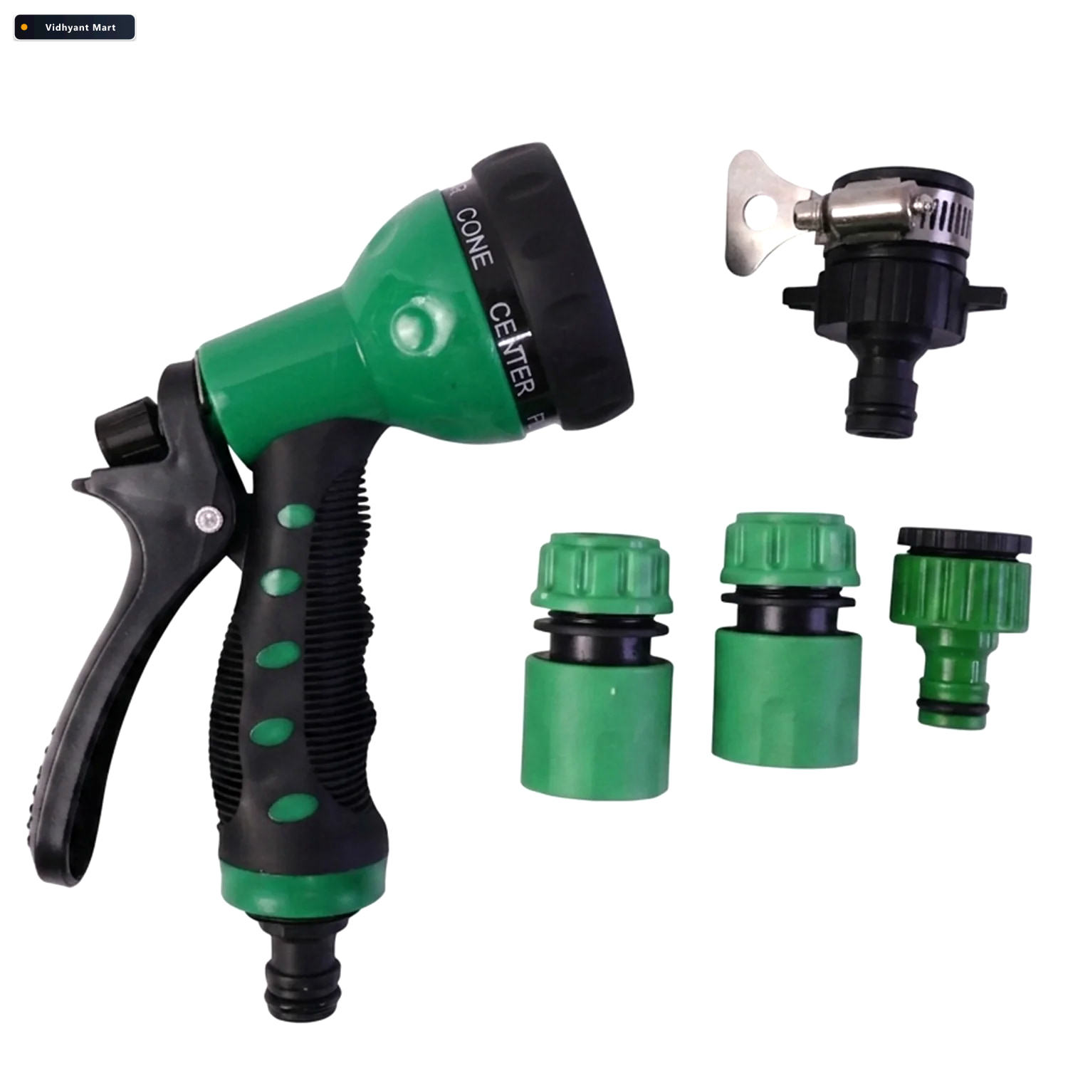 Vidhyant Mart Garden Water Spray Gun Multi Pattern Nozzle For Ca 4
