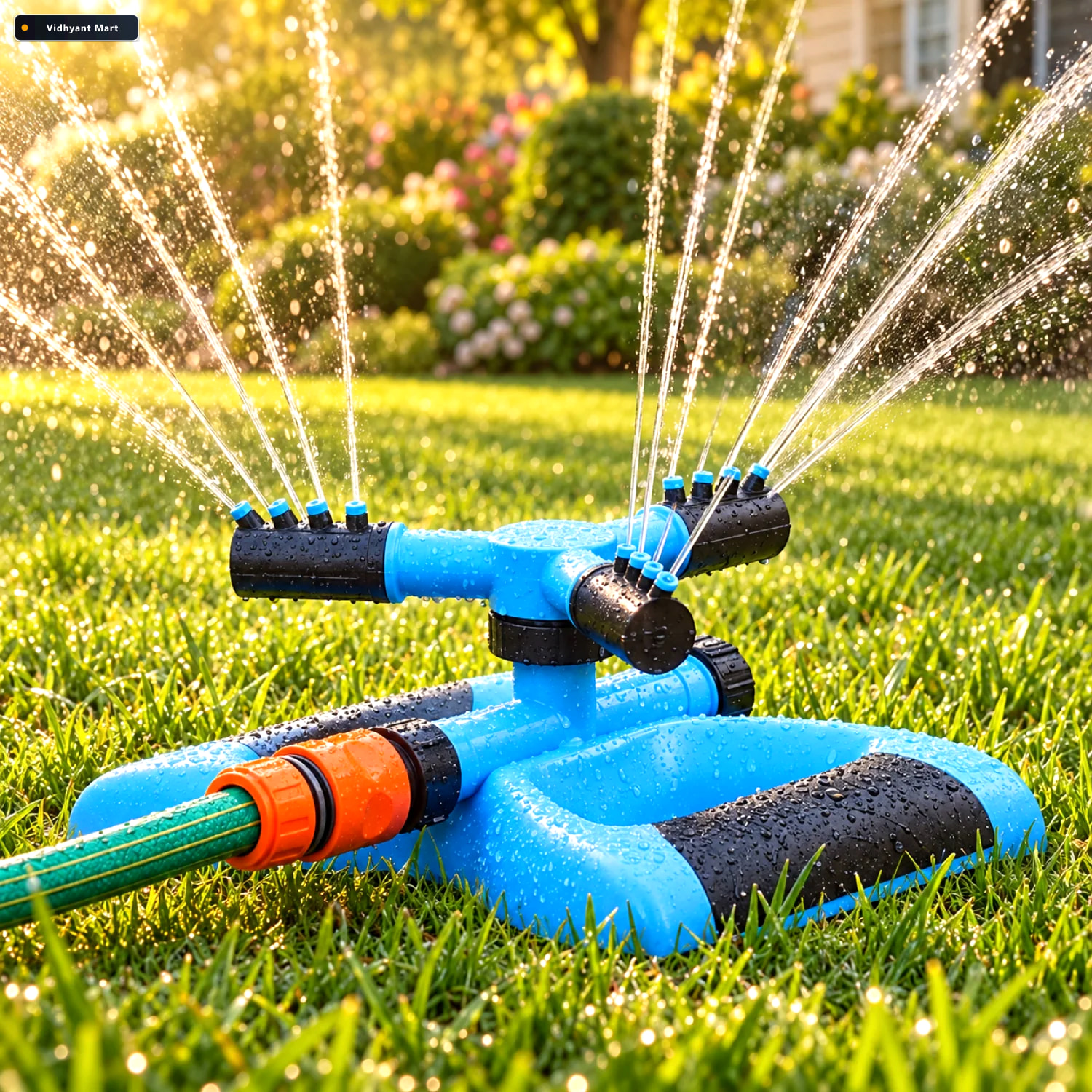 Vidhyant Mart Garden Water Sprinkler 360 Rotating For Full Cover 1