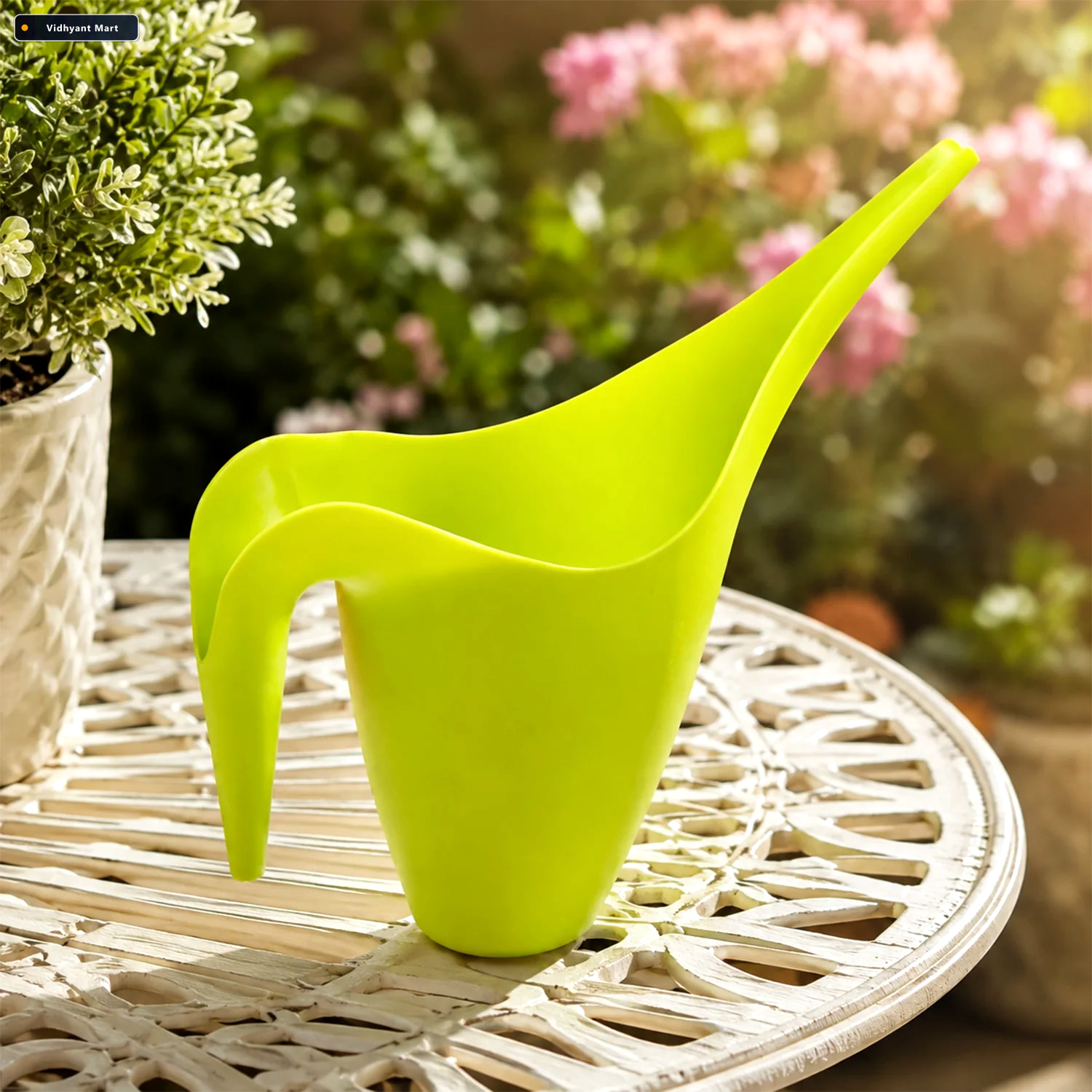 Vidhyant Mart Garden Watering Pot With Long Spout And Easy Grip 3