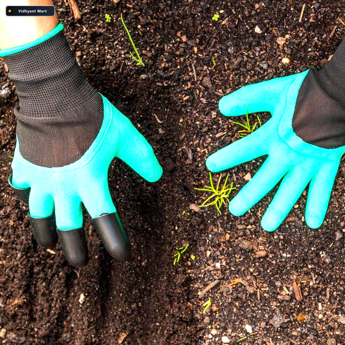 Vidhyant Mart Gardening Gloves With Claws Durable Waterproof Gro 4