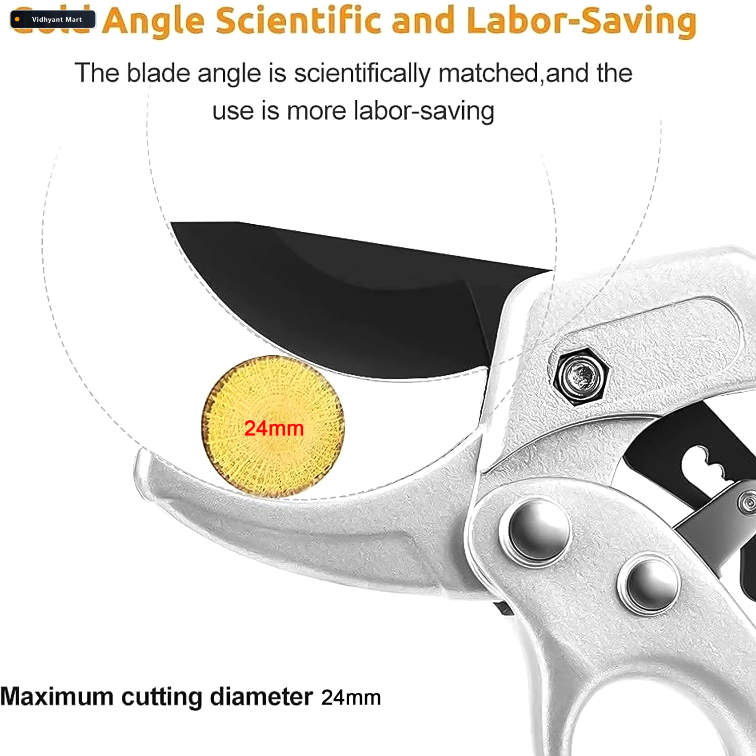 Vidhyant Mart Gardening Pruning Shears Ergonomic Sharp Sk 5 Blad 3