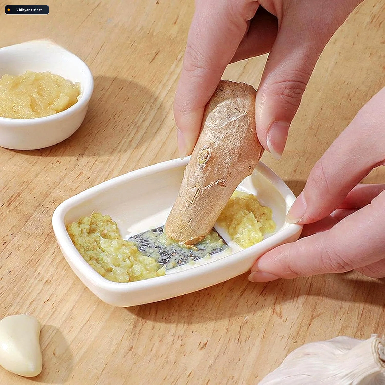 Vidhyant Mart Garlic Ginger Grater Plate Quick Mess Free Food Pr 3