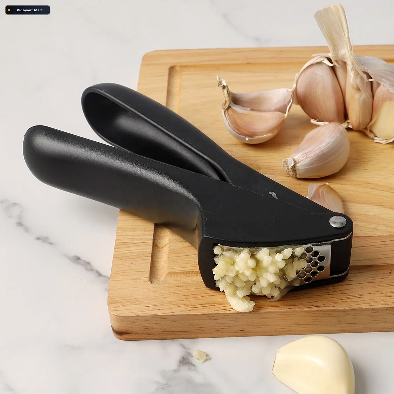 Vidhyant Mart Garlic Press Effortless Manual Garlic Crushing Too 3