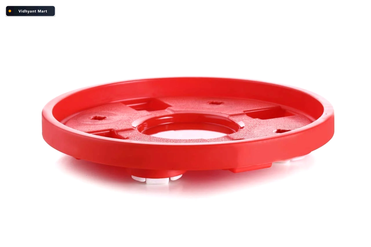 Vidhyant Mart Gas Cylinder Trolley Movable Wheels Durable Plasti 1