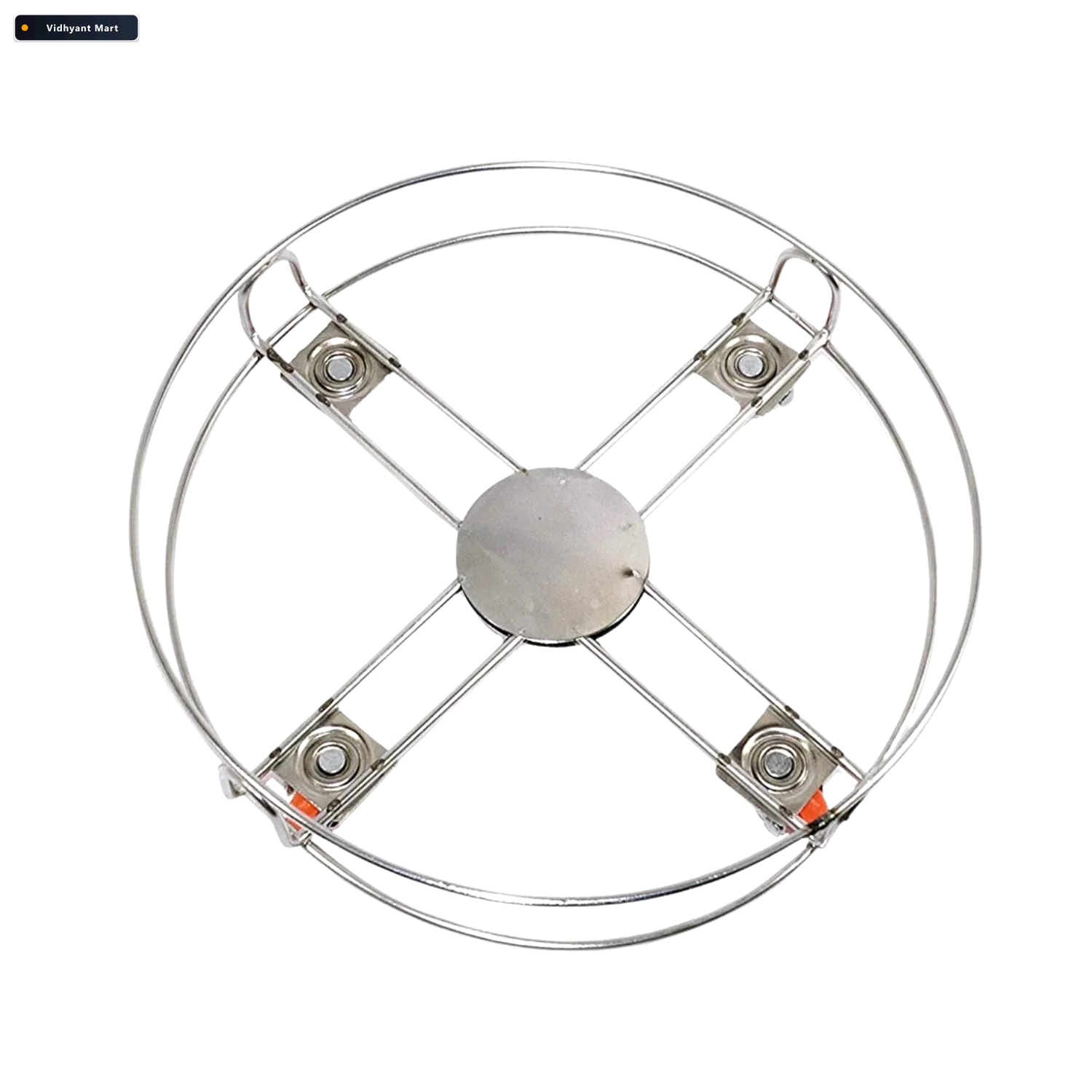 Vidhyant Mart Gas Cylinder Trolley Stainless Steel With Wheels G 3