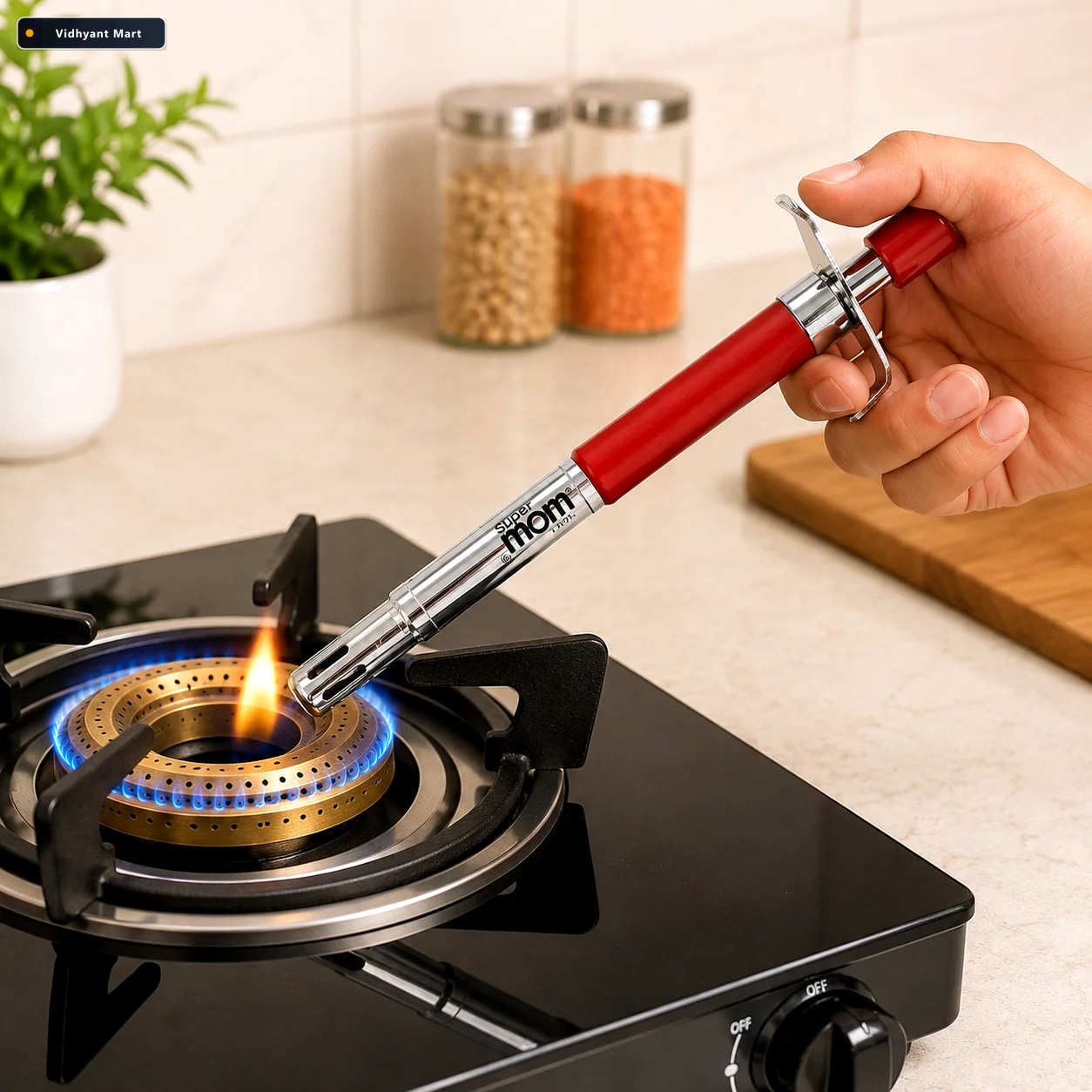 Vidhyant Mart Gas Lighter Durable Stainless Steel Ignition For K 2