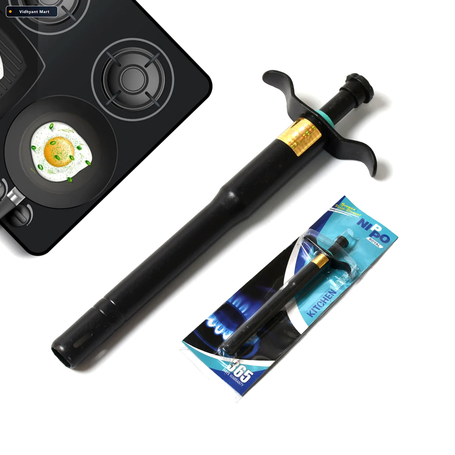 Vidhyant Mart Gas Lighter For Stove Durable Stainless Steel Cook 2