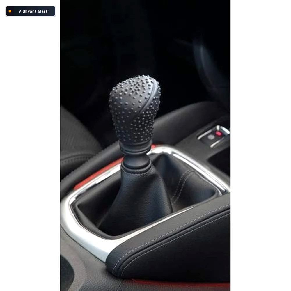 Vidhyant Mart Gear Shift Knob Cover Anti Scratch Silicone Univer 3