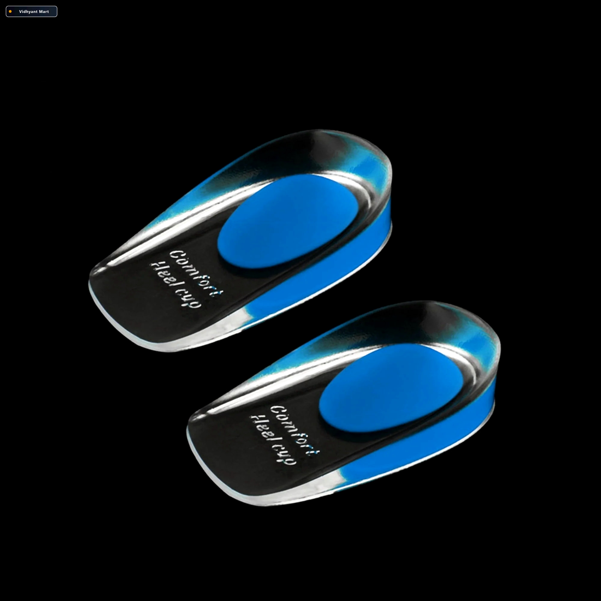 Vidhyant Mart Gel Heel Cups Silicone Pads For Heel Pain Relief V 2
