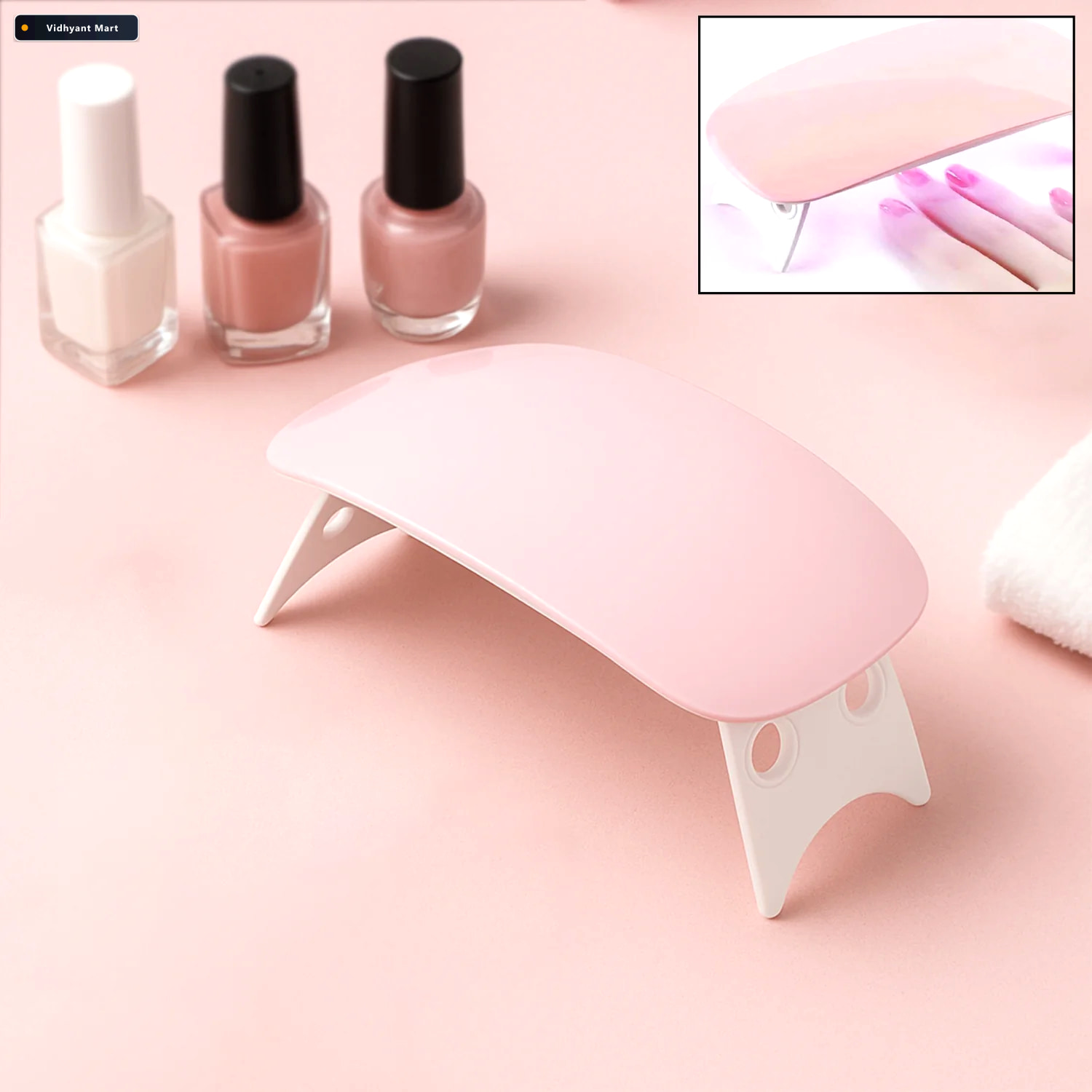 Vidhyant Mart Gel Nail Dryer Portable Mini Uv Led Lamp For Salon 1