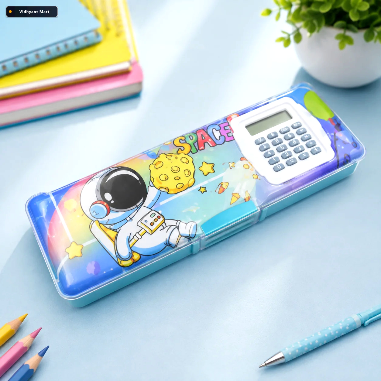 Vidhyant Mart Geometry Box With Calculator Magnetic Double Sided 1